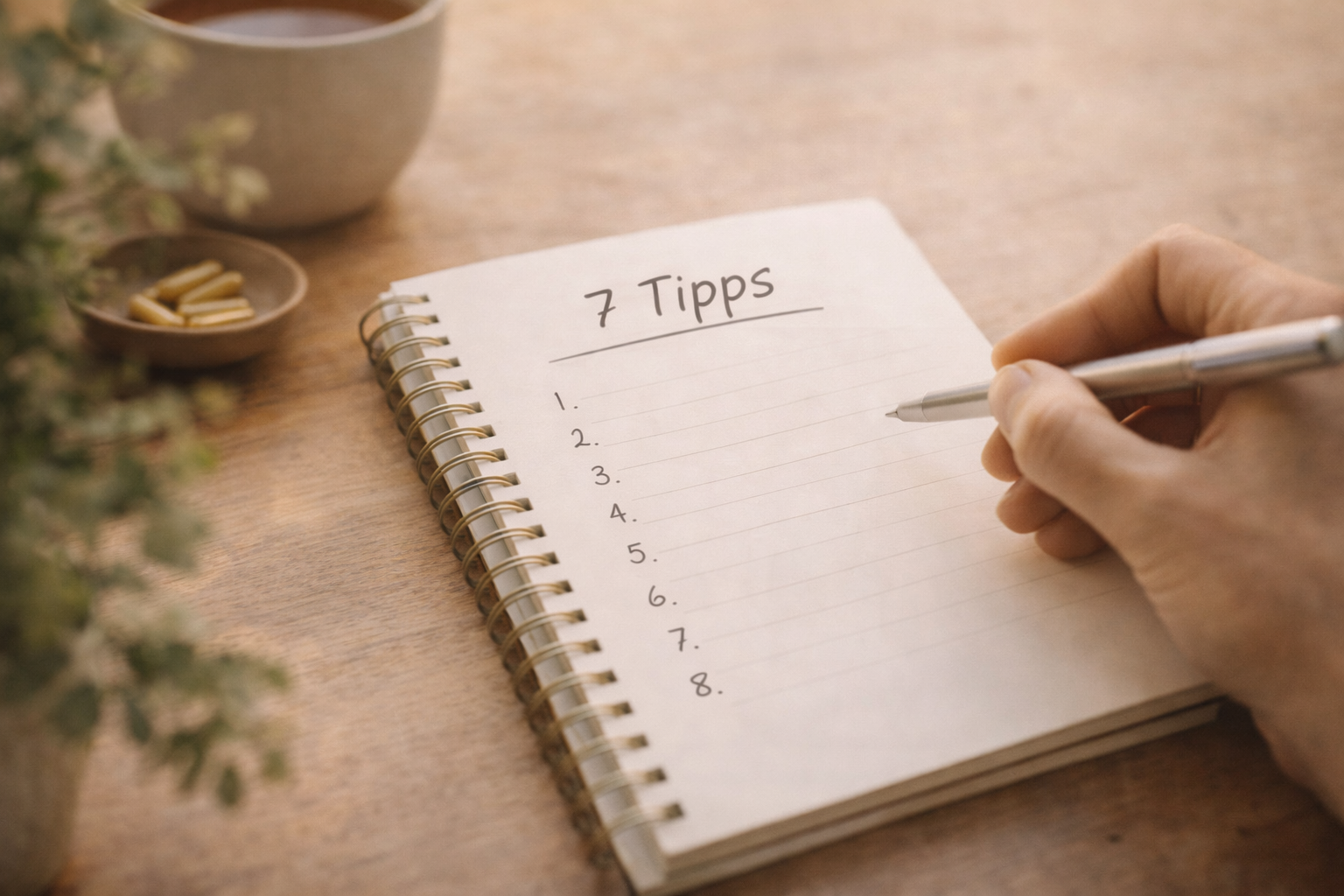 7 Tipps für deine gesunde  Ernährungsumstellung