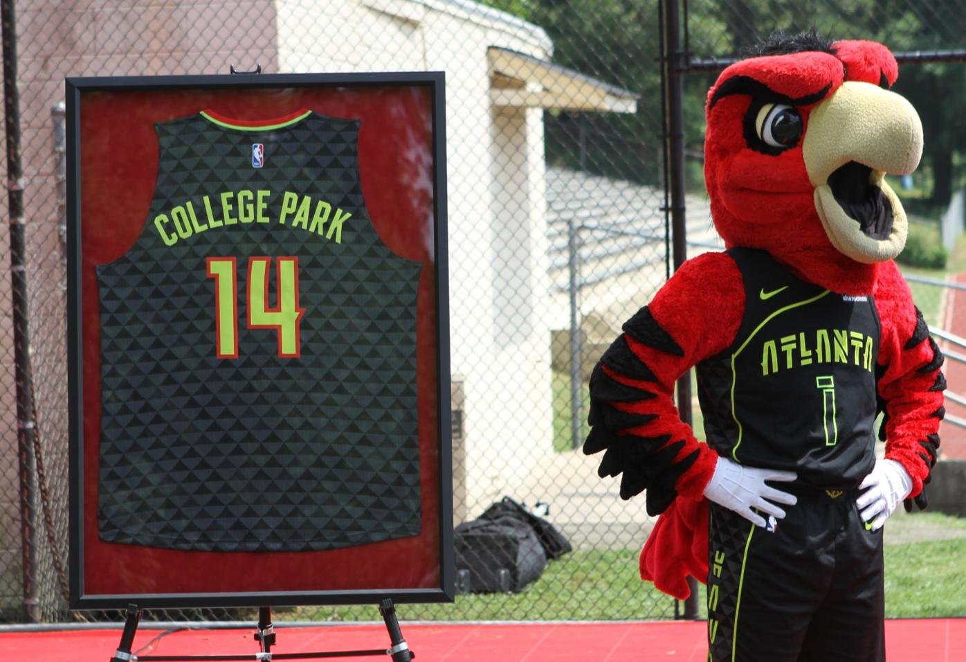 Hawks Mascot College Park Court.jpg