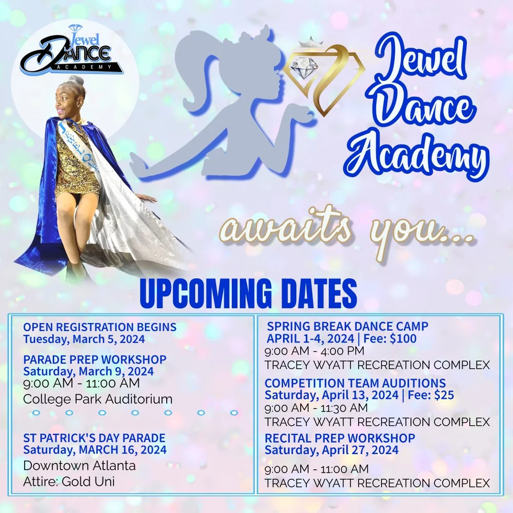 Jewel Dance Academy — College Park Recreation and Cultural Arts