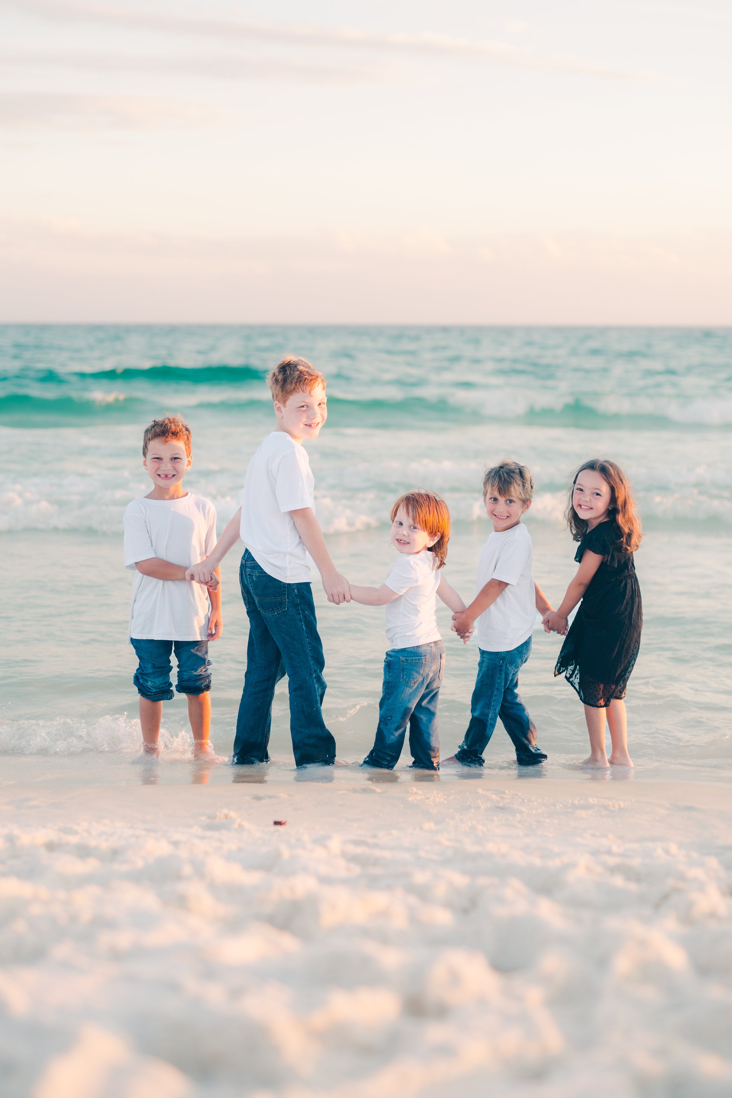 Family Photo on the Beach In Grayton Beach Florida Taken By a Professional Photographer