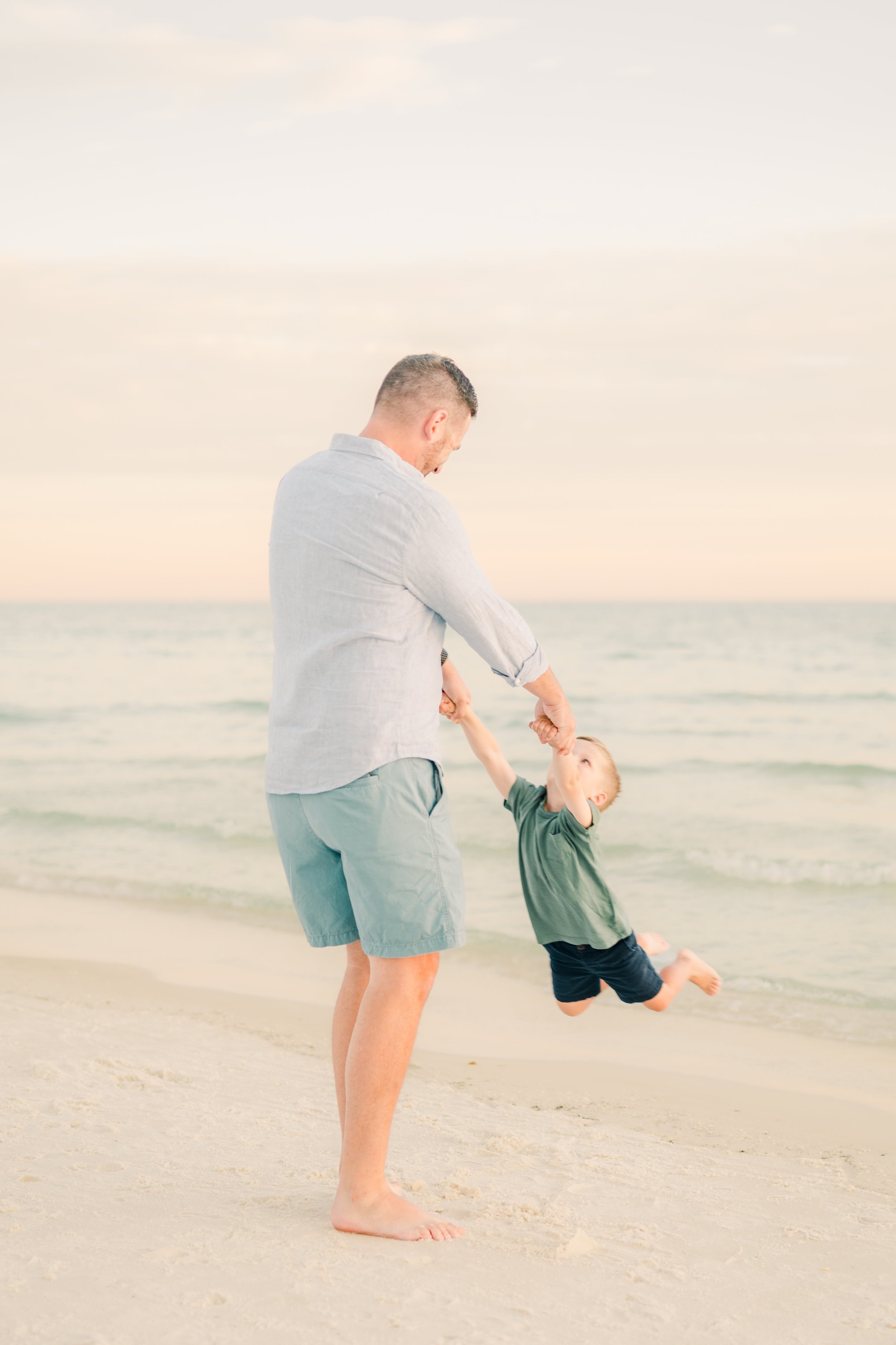 Family Photo on the Beach In Grayton Beach Florida Taken By a Professional Photographer