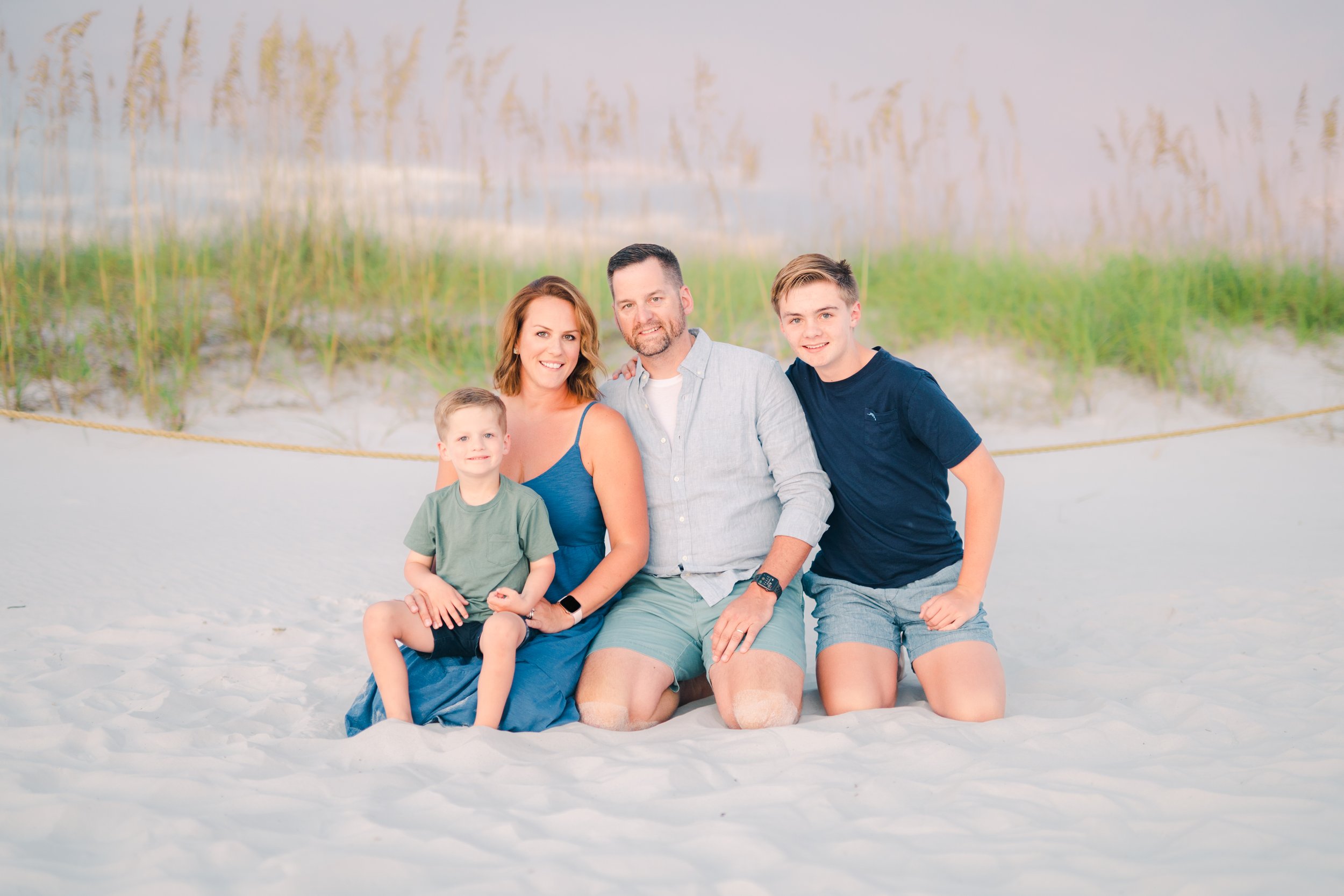 Family Photo on the Beach In Grayton Beach Florida Taken By a Professional Photographer