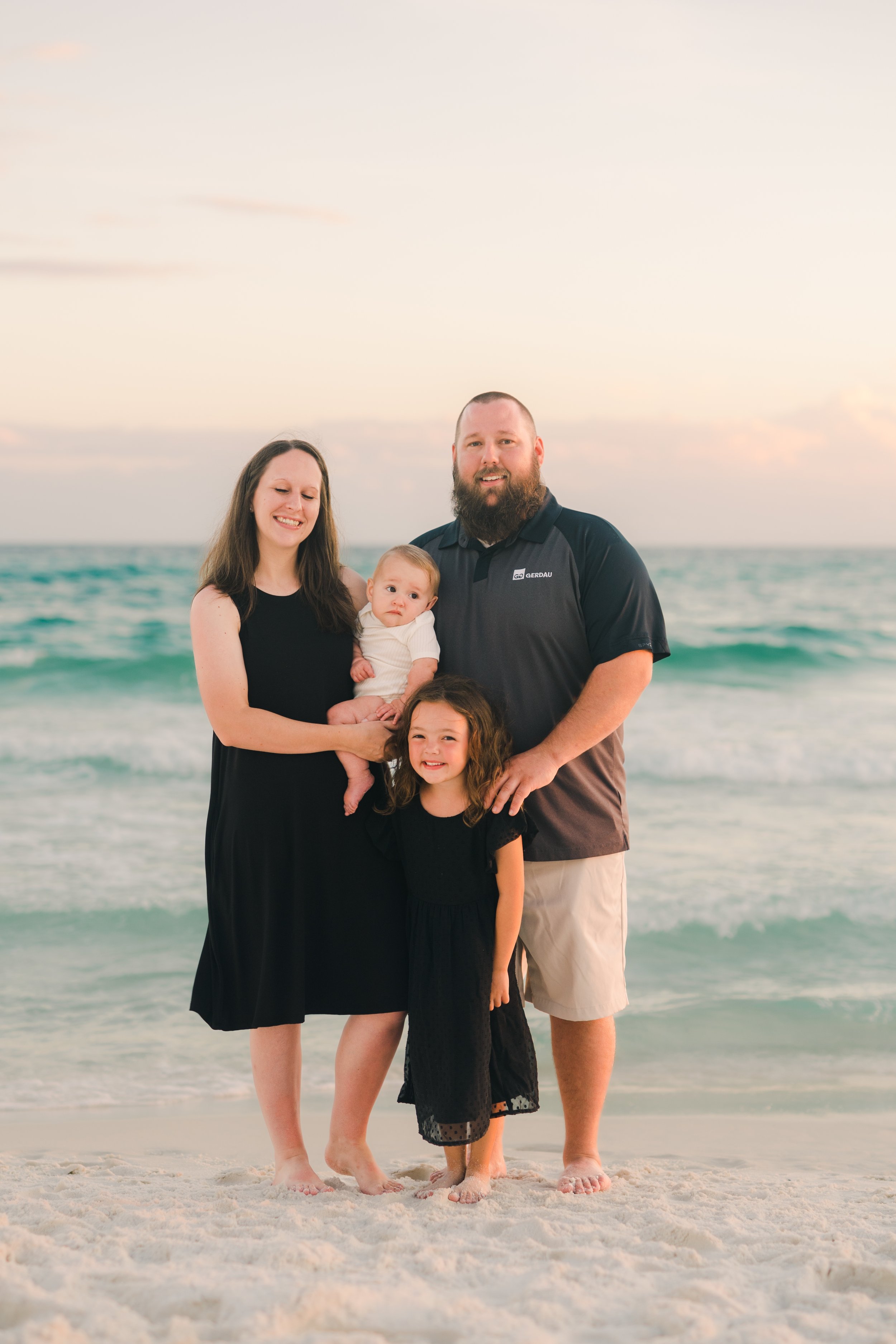 Family Photo on the Beach In Grayton Beach Florida Taken By a Professional Photographer