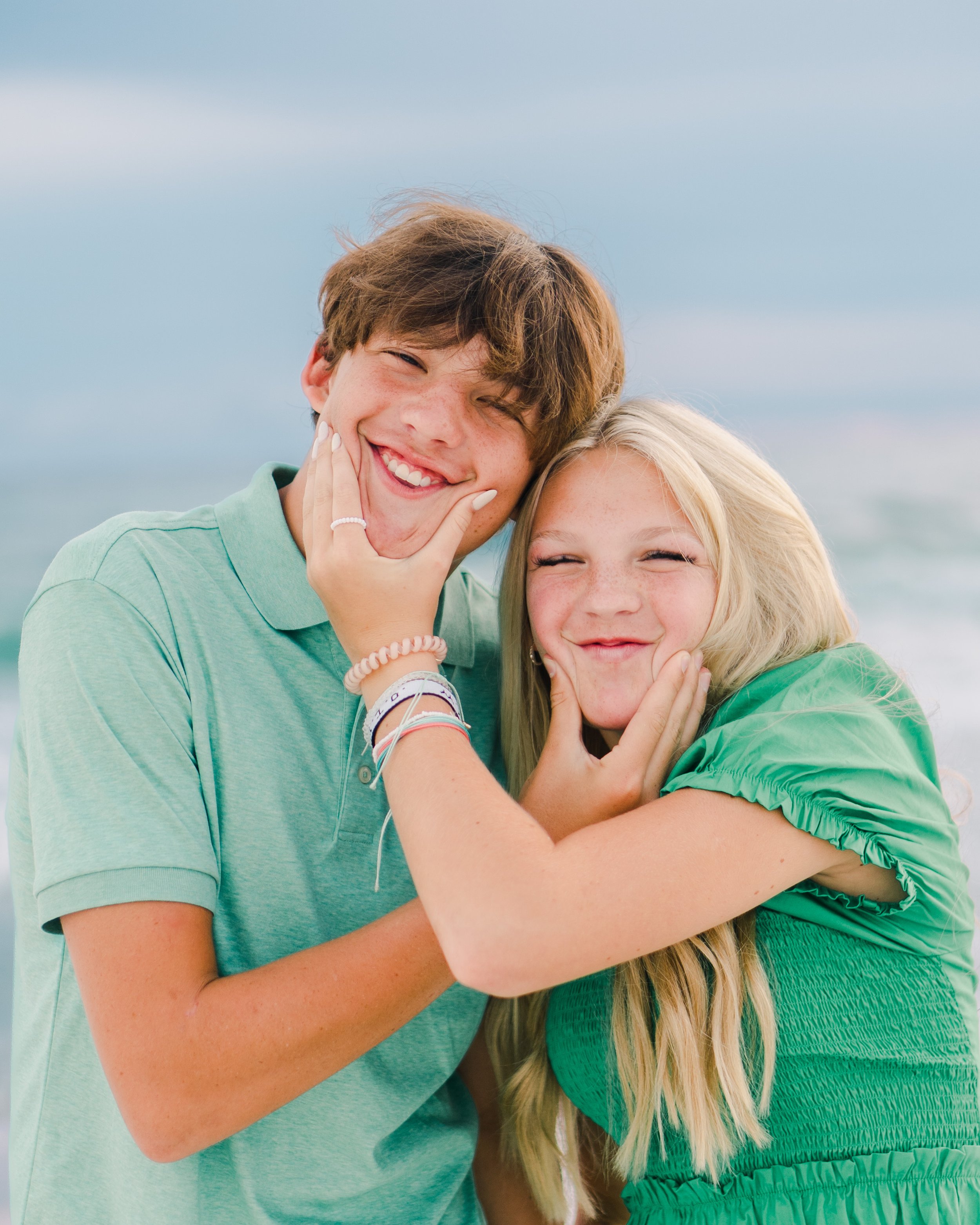 Siblings Photo on the Beach In 30A Florida Taken By a Professional Photographer
