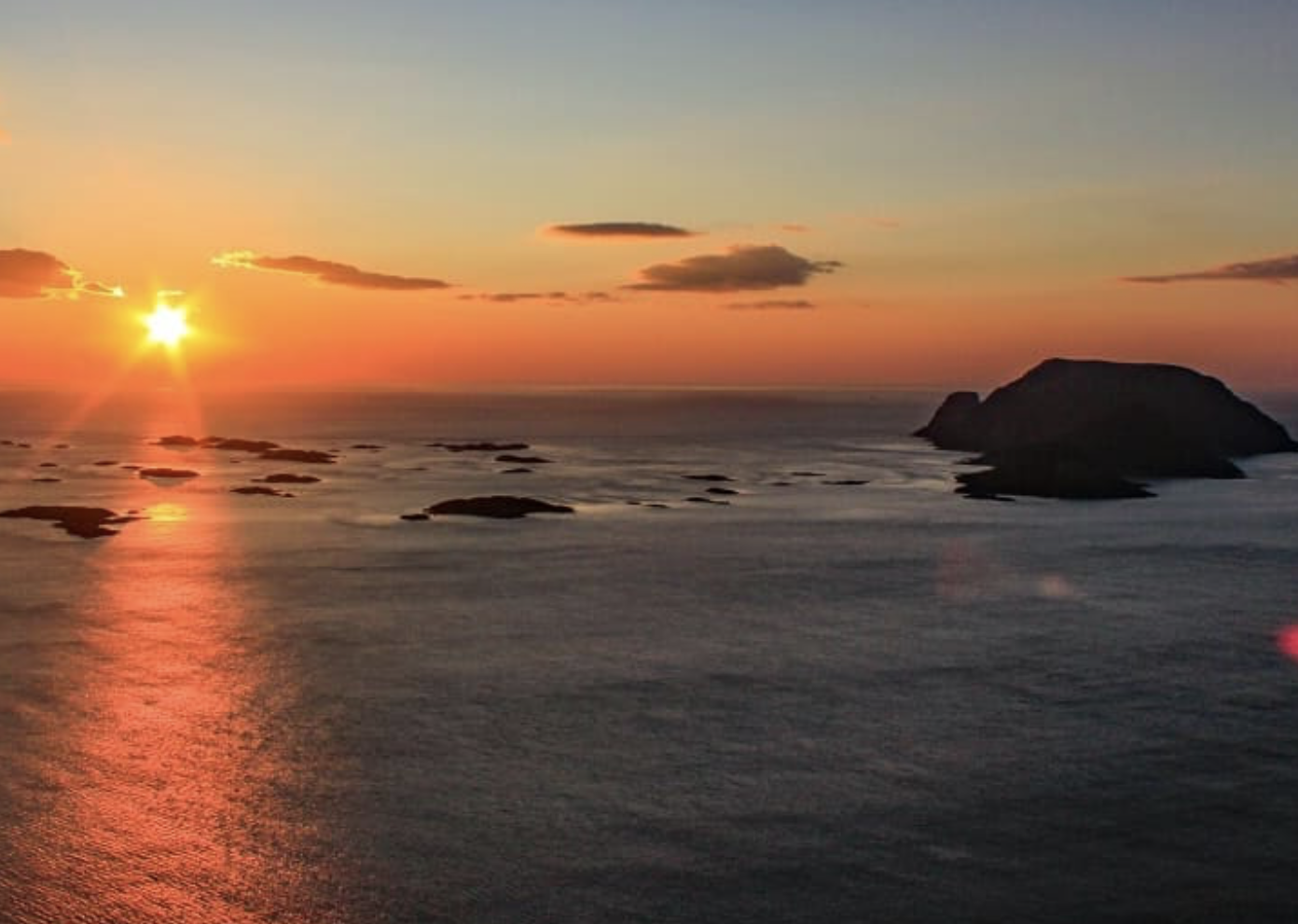 Midnight Sun in Gjesvaerstappan