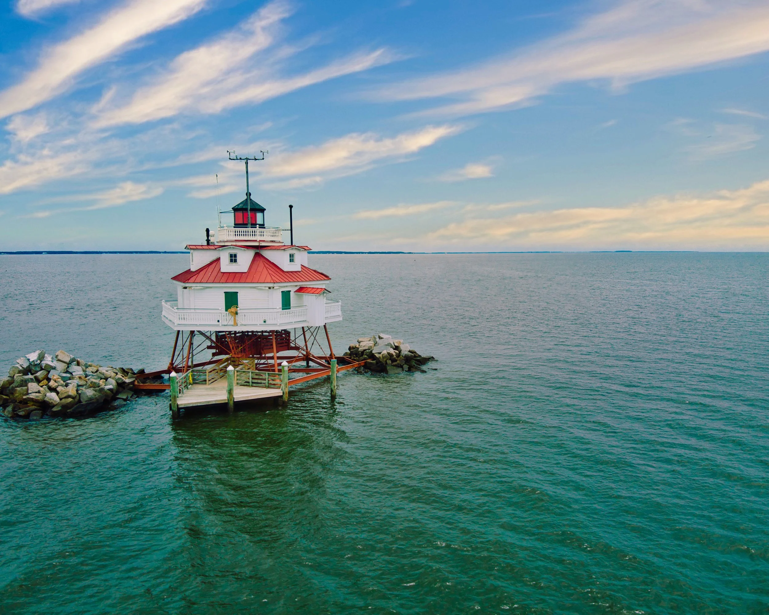 Lighthouse in the Chesapeake Bay.
