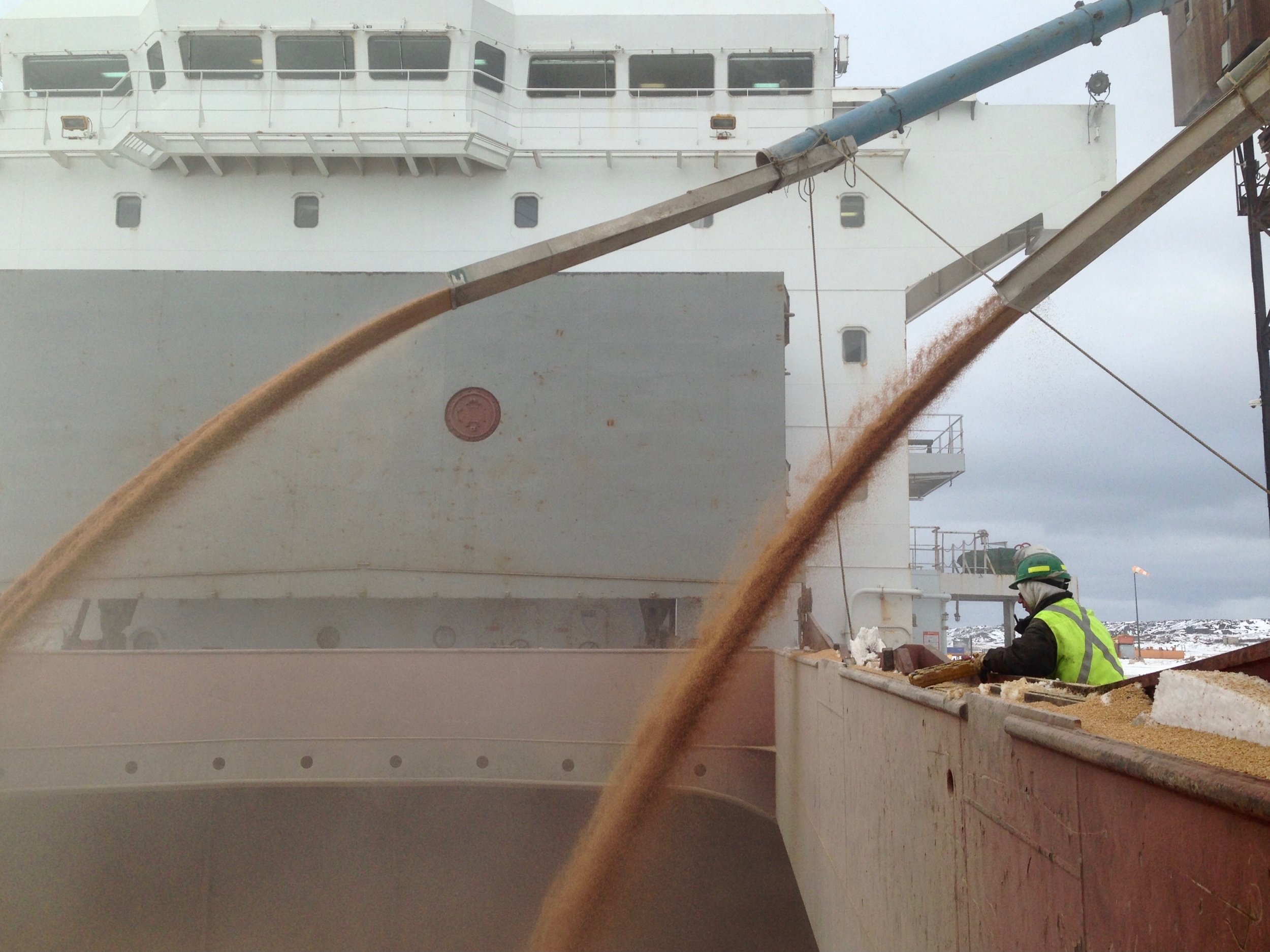 Ship Being Loaded