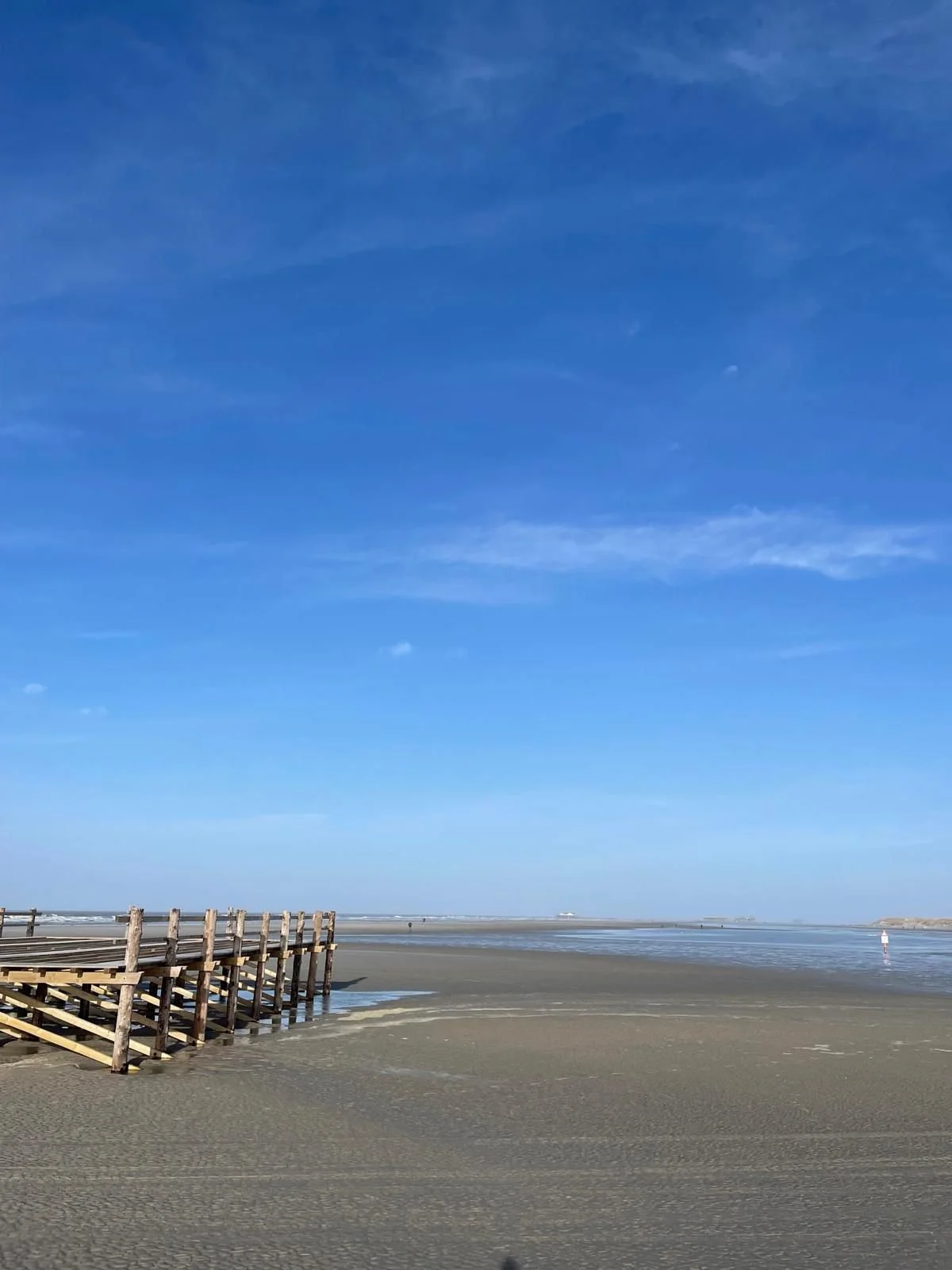 Seebrücke und Watt in St. Peter-Ording