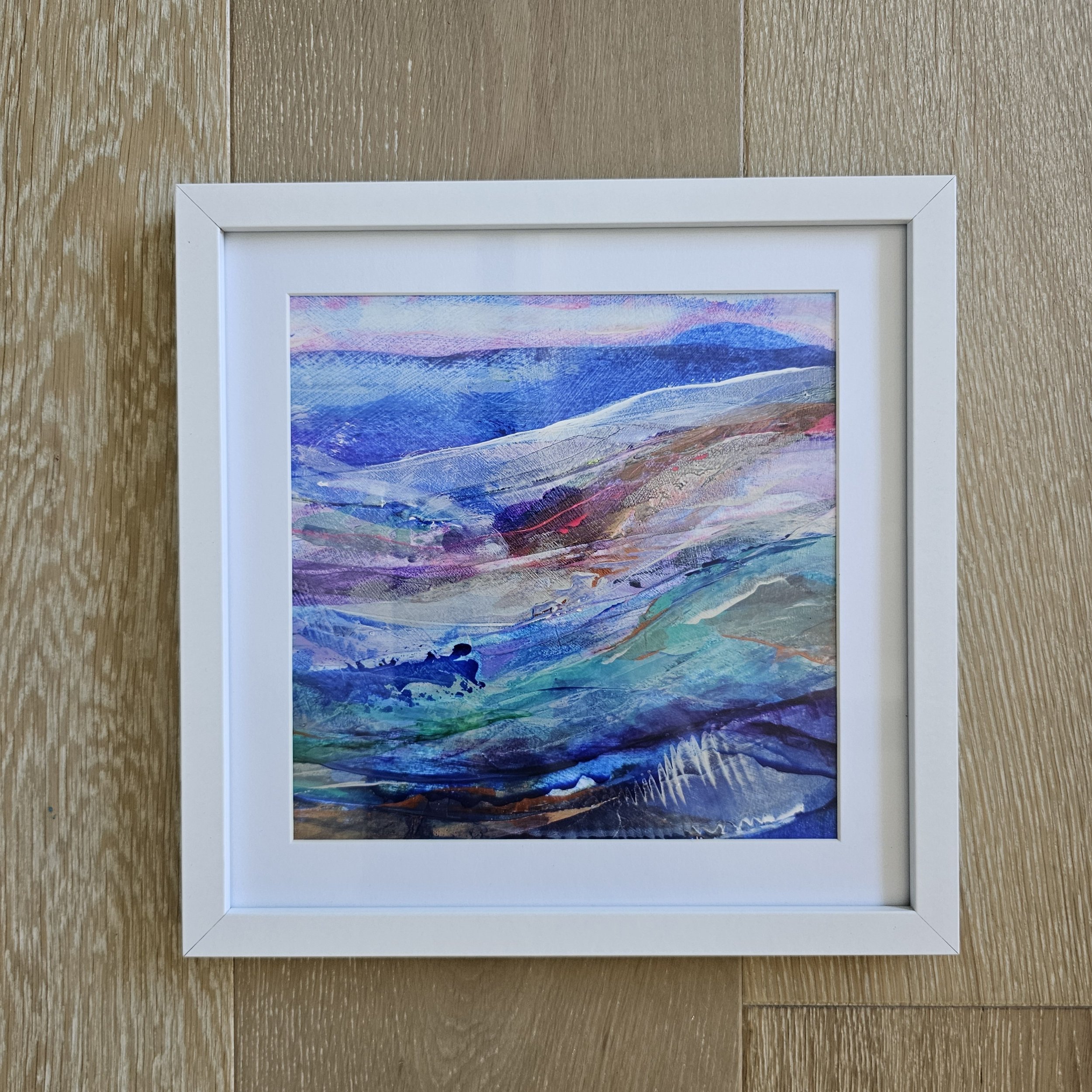 Framed abstract art - Rough seas