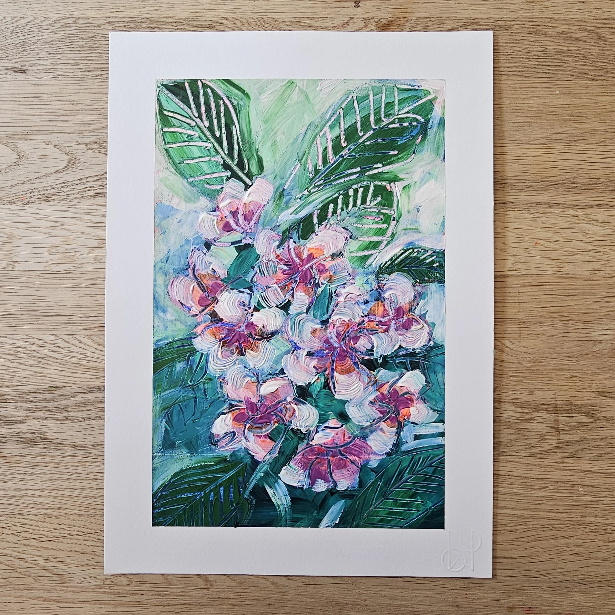 Poolside Frangipani (A3)