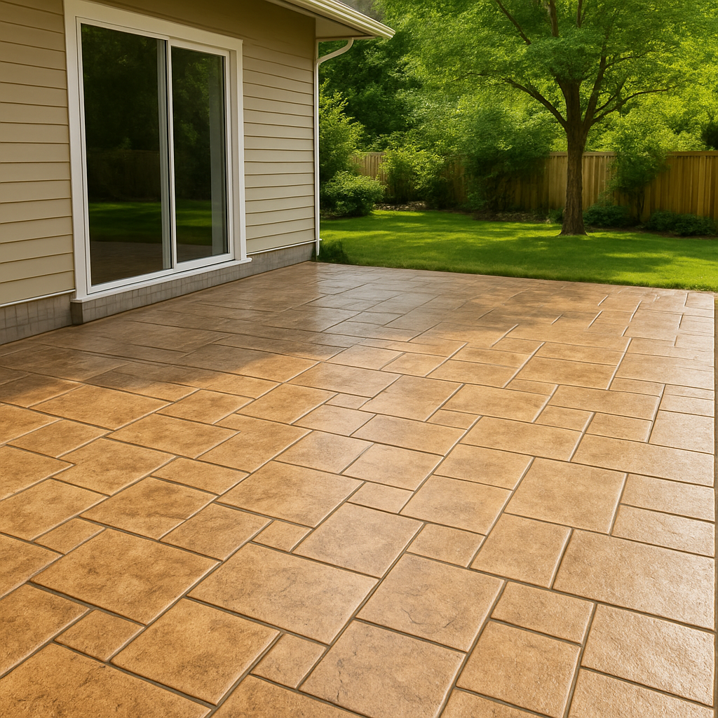 Stamped Concrete Overlays in portland or