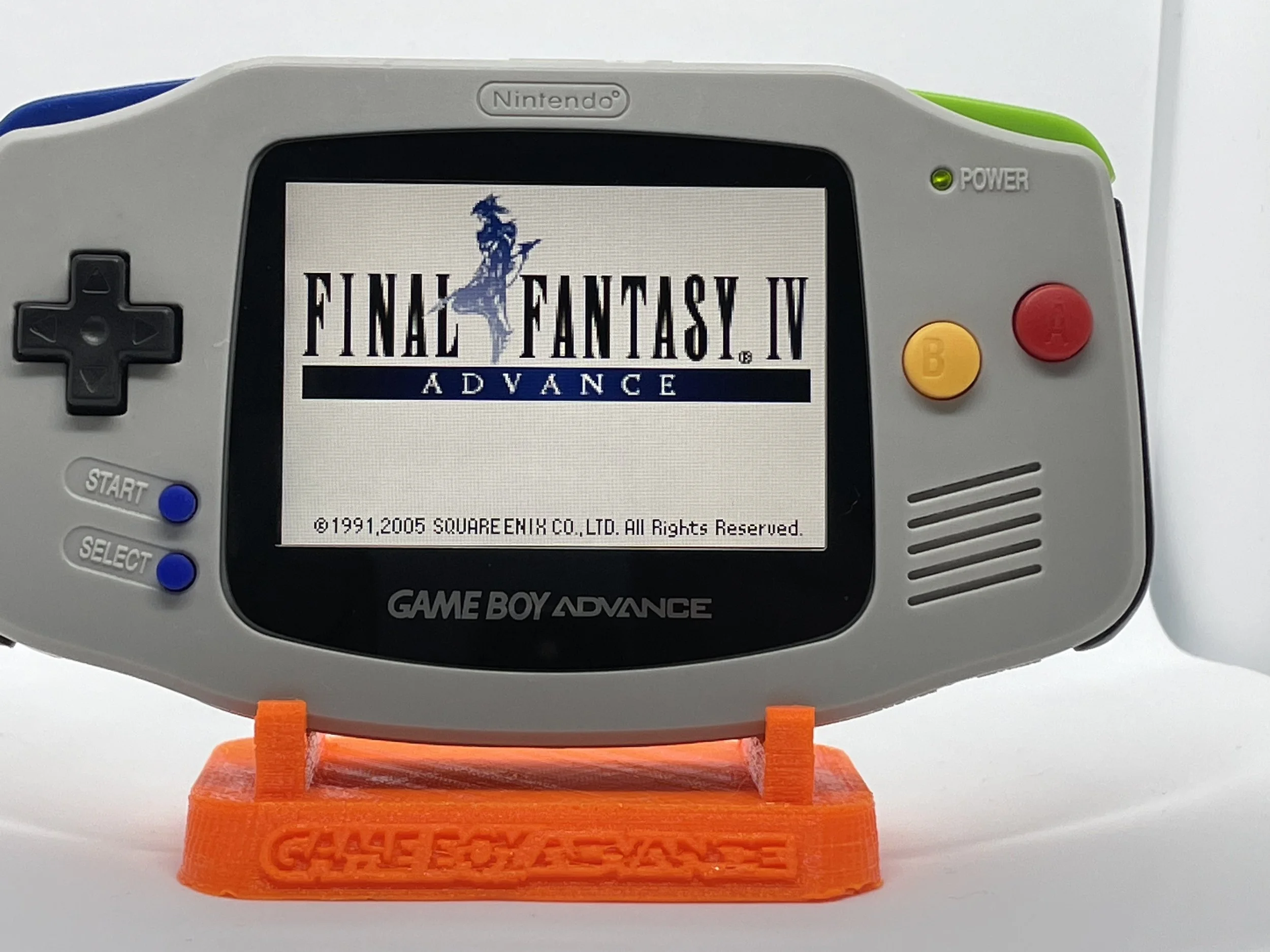 GBA with IPS V2 and SFC themed shell