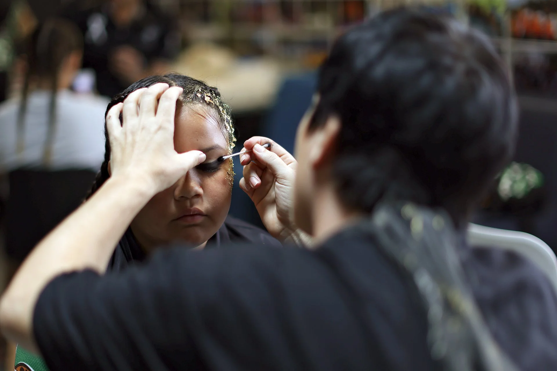 Parade fitting and make-up trial