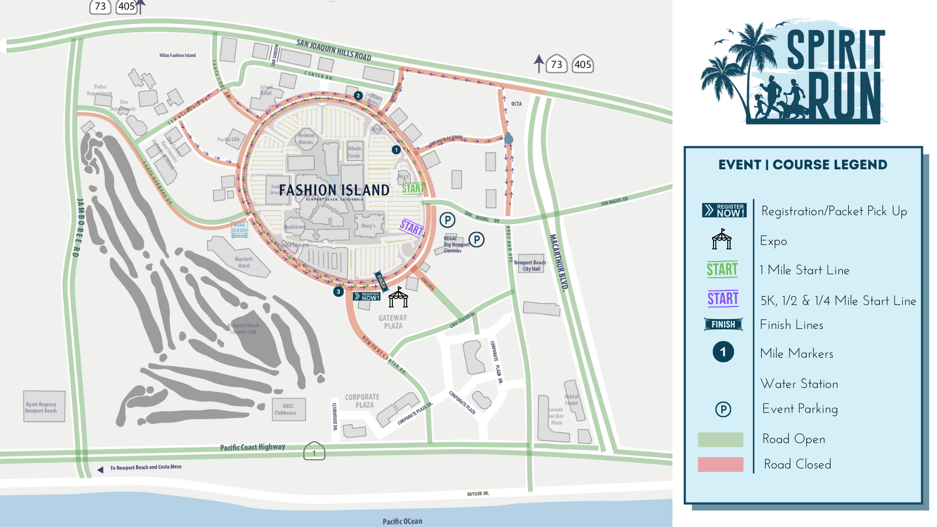 Schedule & Maps — 38th Spirit Run 3/27/2022