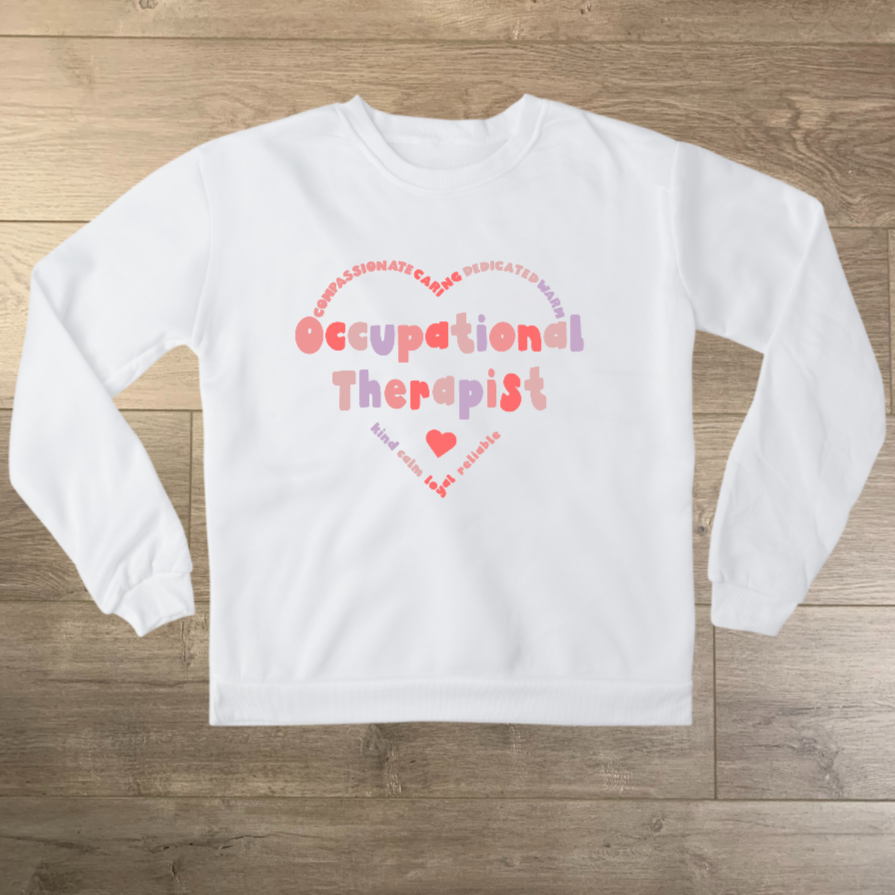 Occupational Therapist heart_white crewneck.png