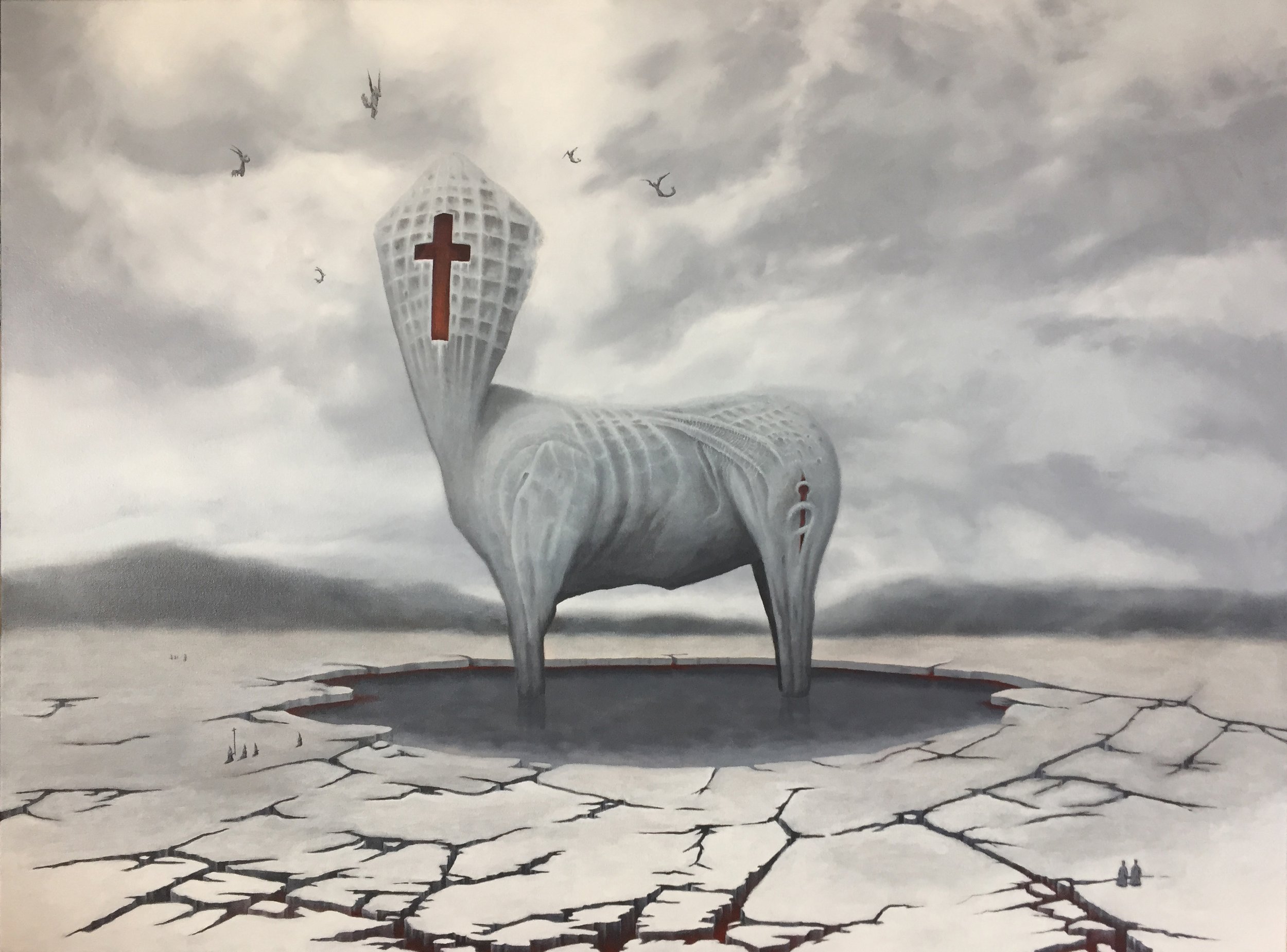 Mitre Beast - Oil on Canvas