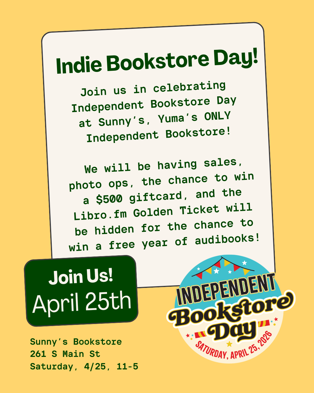 Indie Bookstore Day