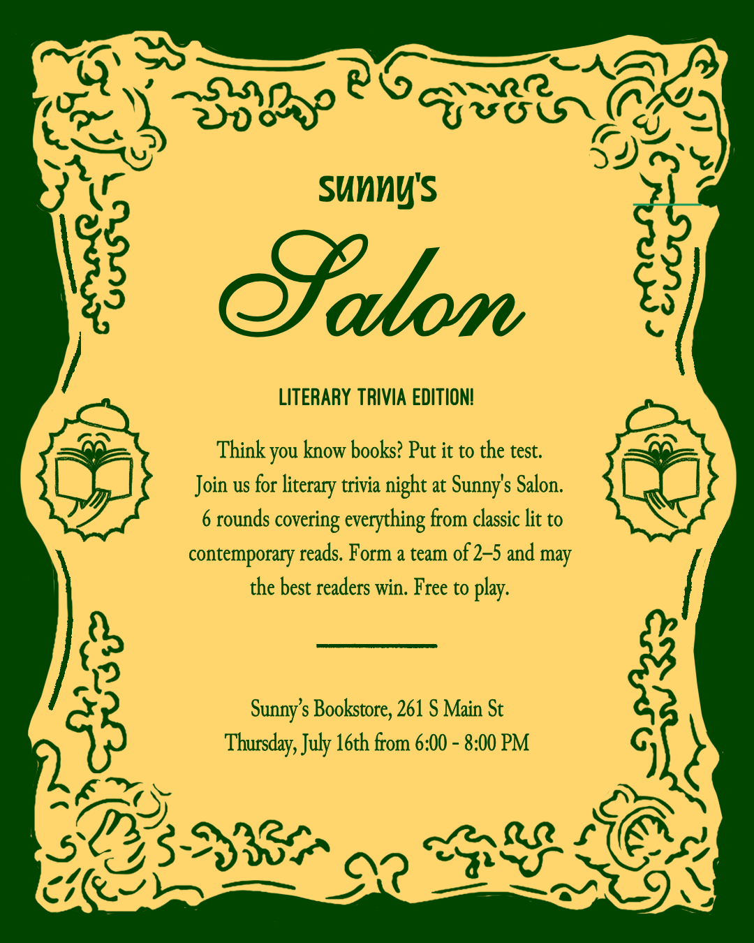 Sunny’s Salon: Trivia Night!