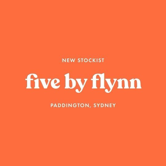 ✨NEW STOCKIST ✨ // We are so excited to announce you can now find us in @fivebyflynn 💙 There&rsquo;s no other place we would rather be found on Elizabeth St, Paddington