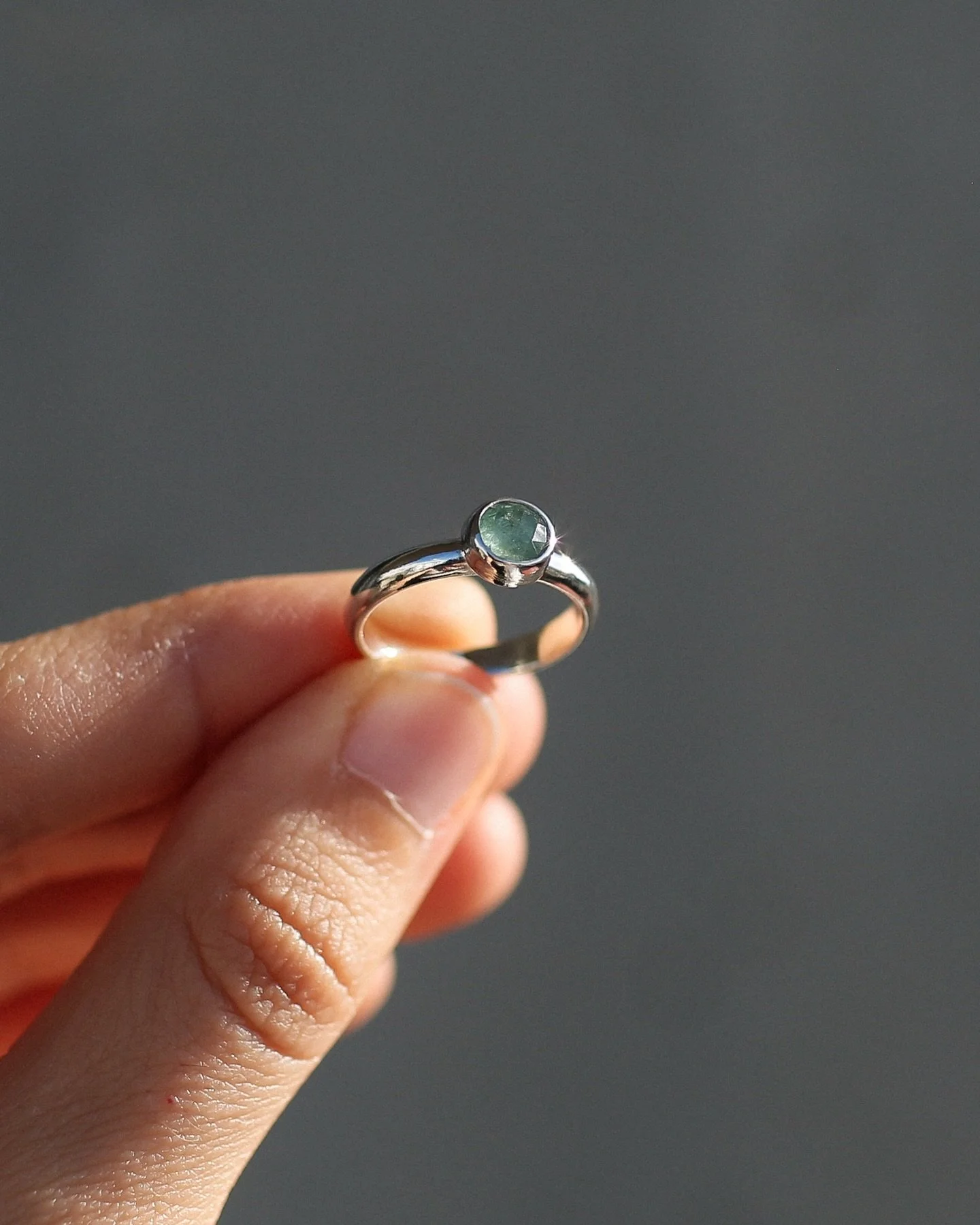 &ldquo;Make a Wish&rdquo; ~ Light green kyanite. Size 6. {925 Sterling Silver} @solmayjewelry