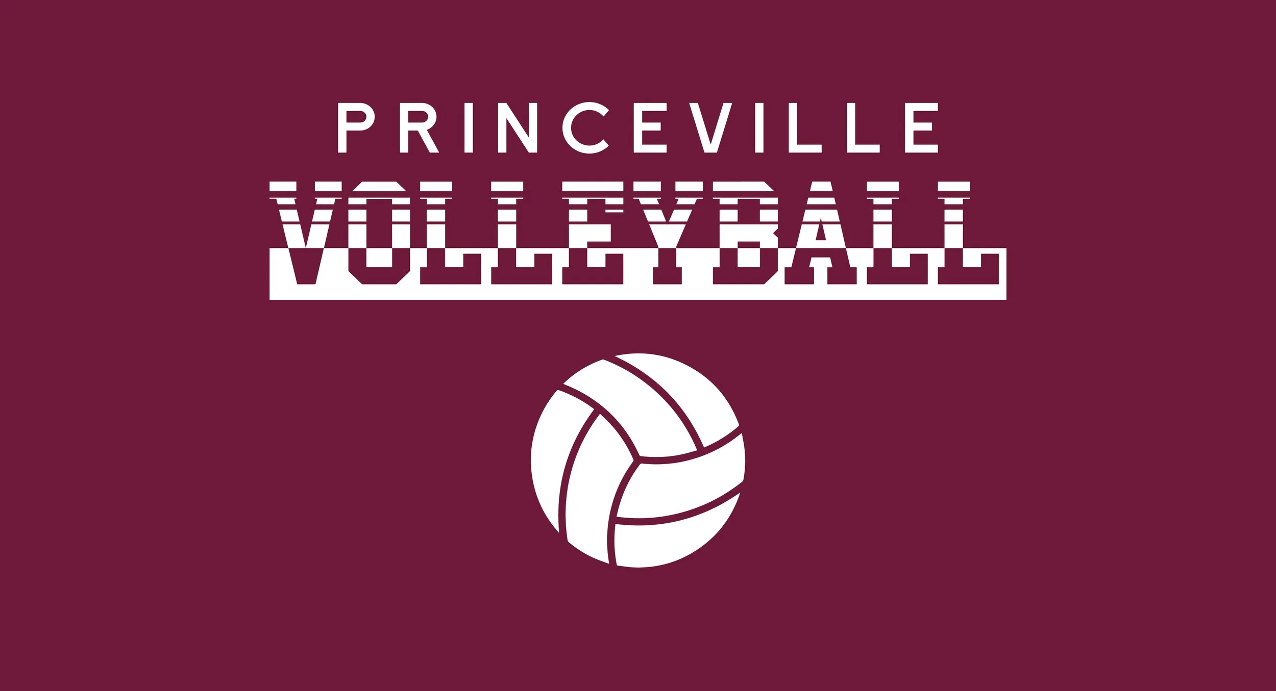 Volleyball Design in Maroon