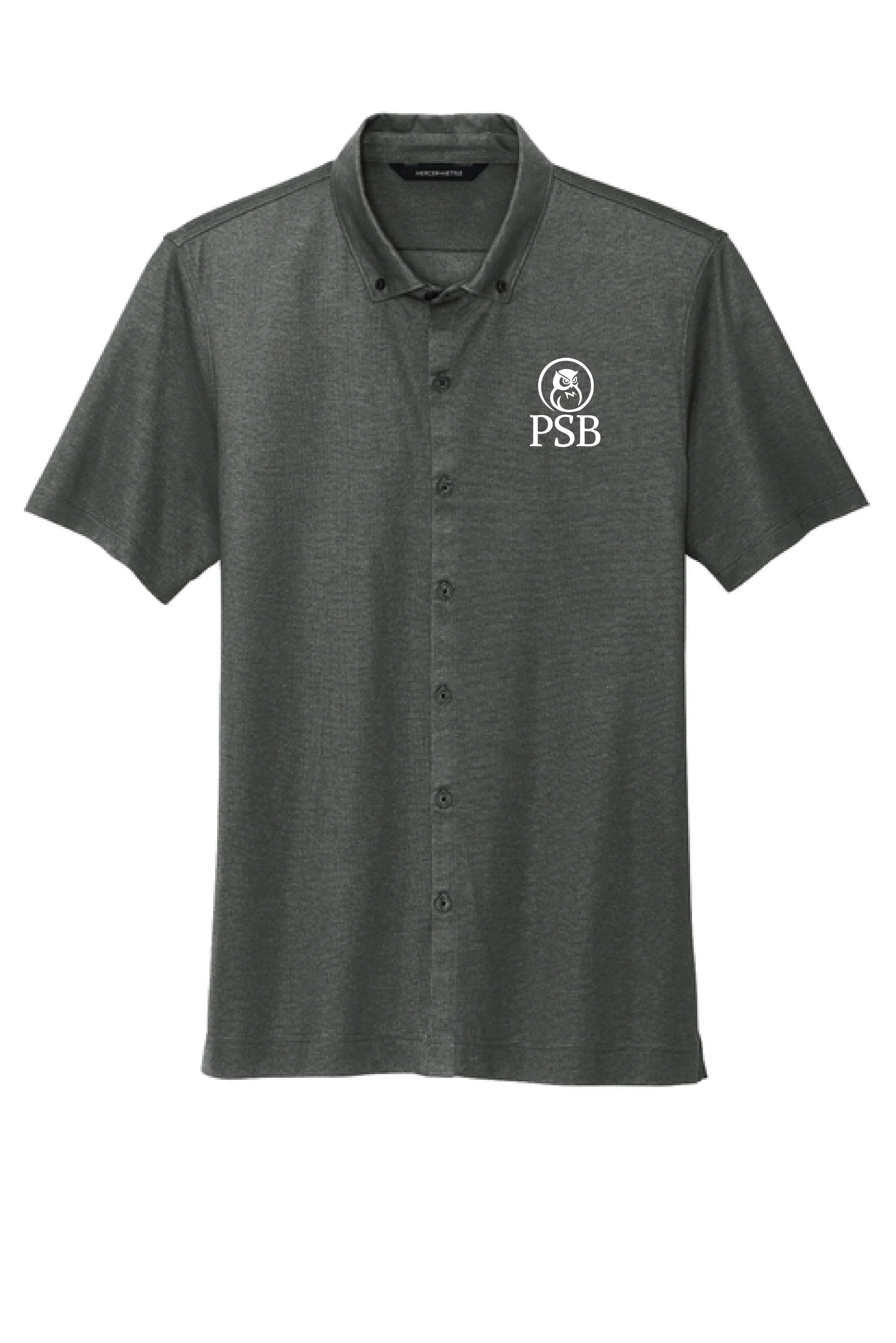 Mercer+Mettle Stretch Pique Full-Button Polo