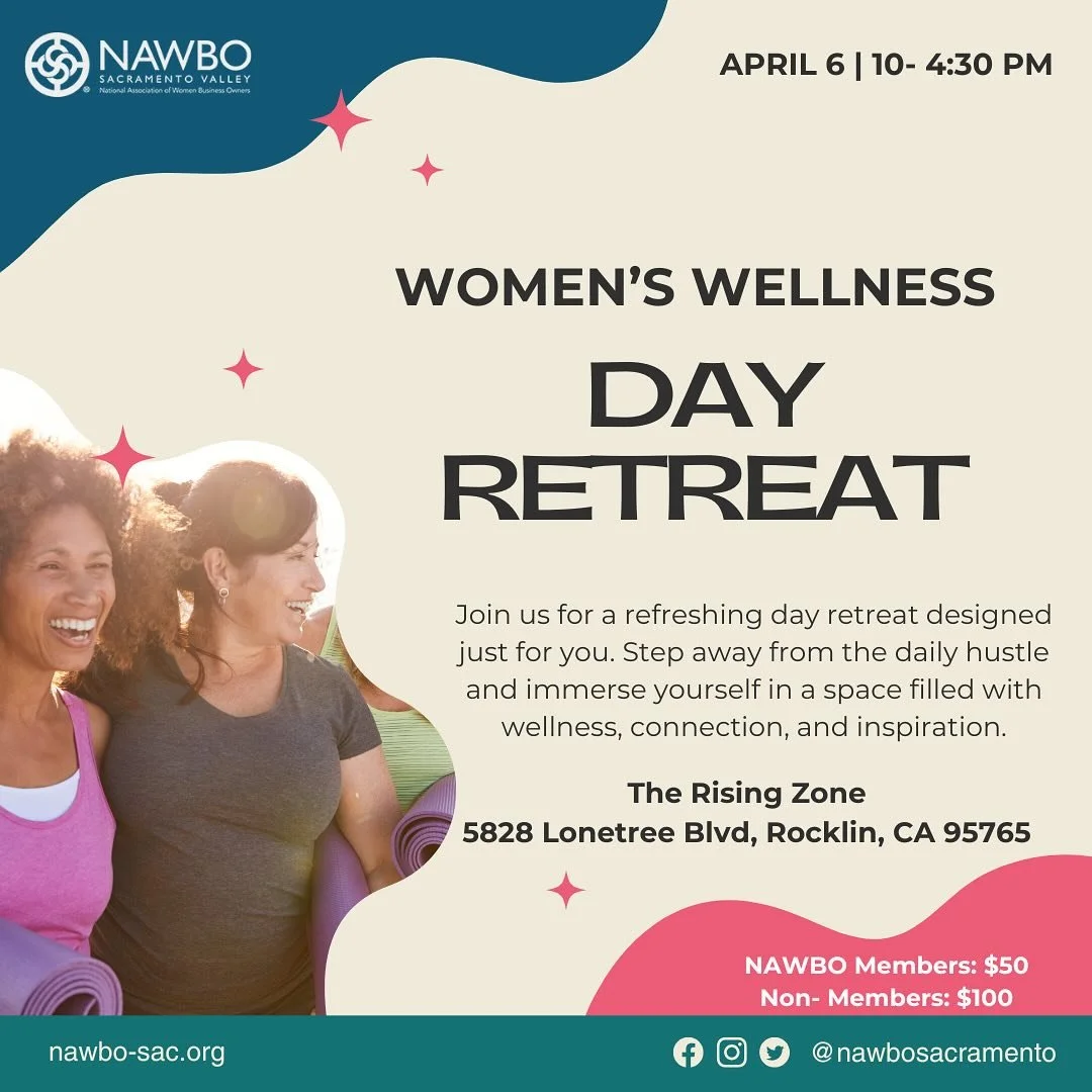 As women entrepreneurs, we pour so much into our businesses, teams, and families&mdash;but when was the last time you truly poured into yourself?

Join @nawbosacramento at @rising.zone for a refreshing day retreat designed just for you. Step away fro