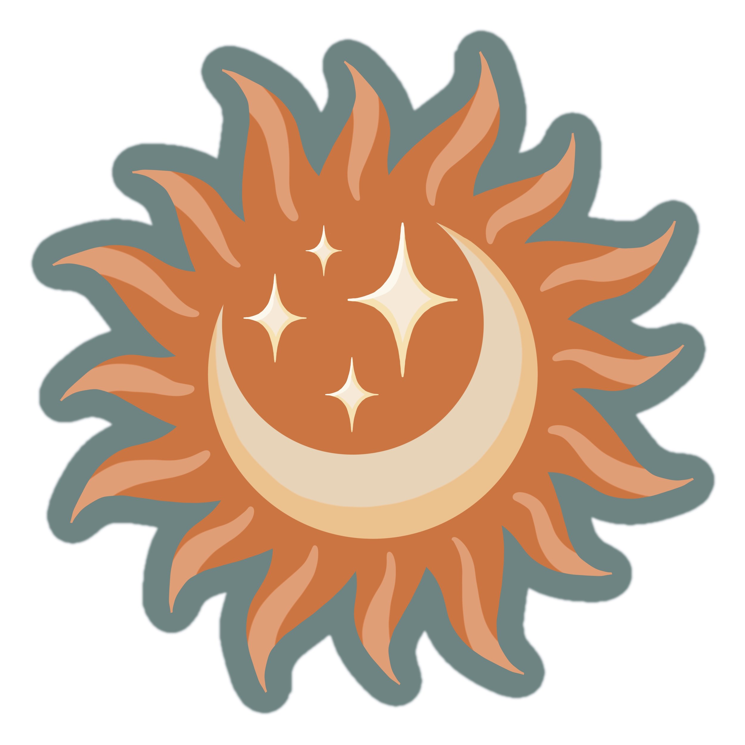 Sun + Moon Sticker