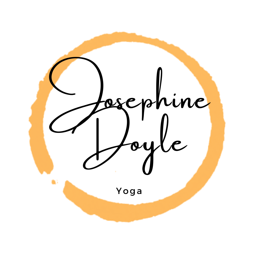 Early logo concept exploring the visual identity for Josephine Doyle Yoga before the final brand direction was selected, illustrating the collaborative design process.