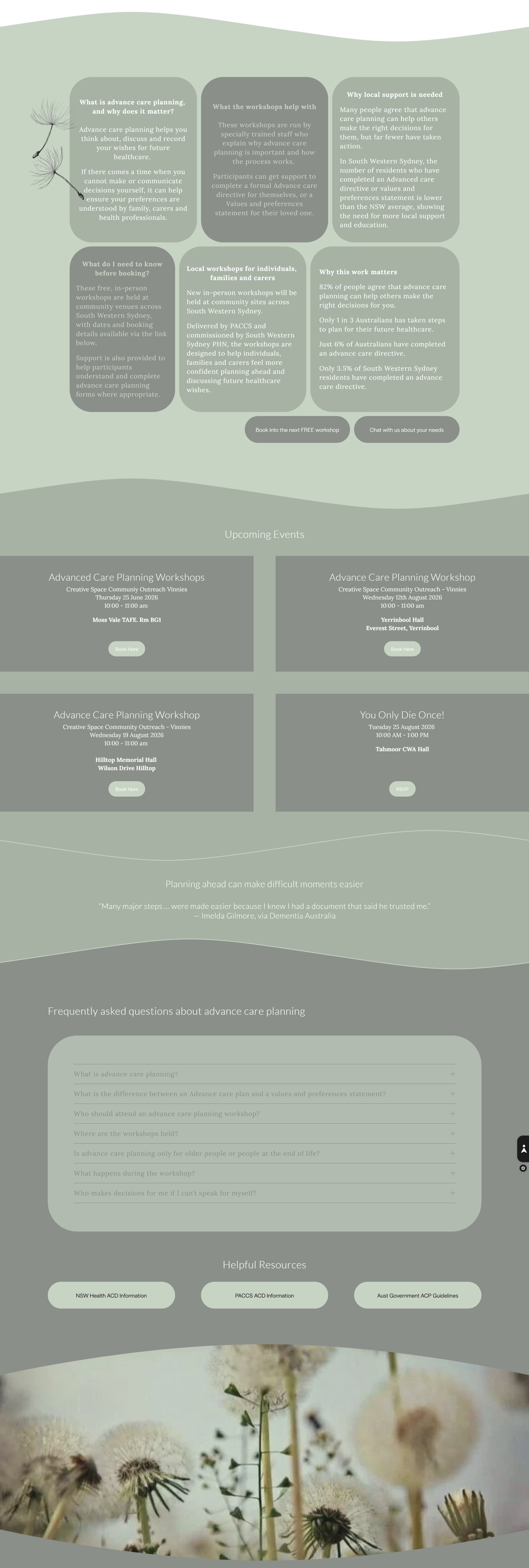 Responsive Squarespace website for PACCS healthcare consultancy.