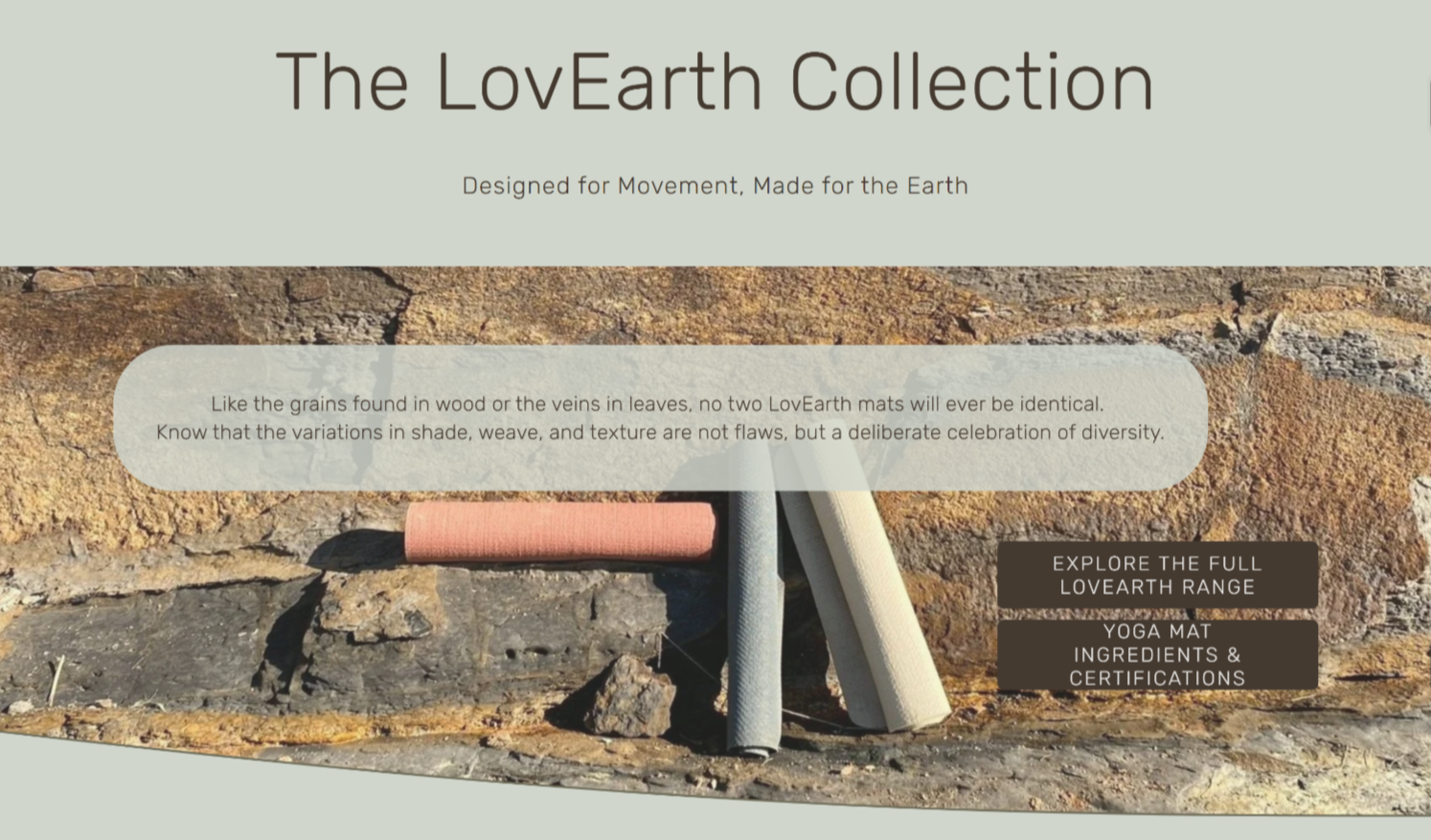LovEarth Yoga Mats
Sustainability  • Ecommerce