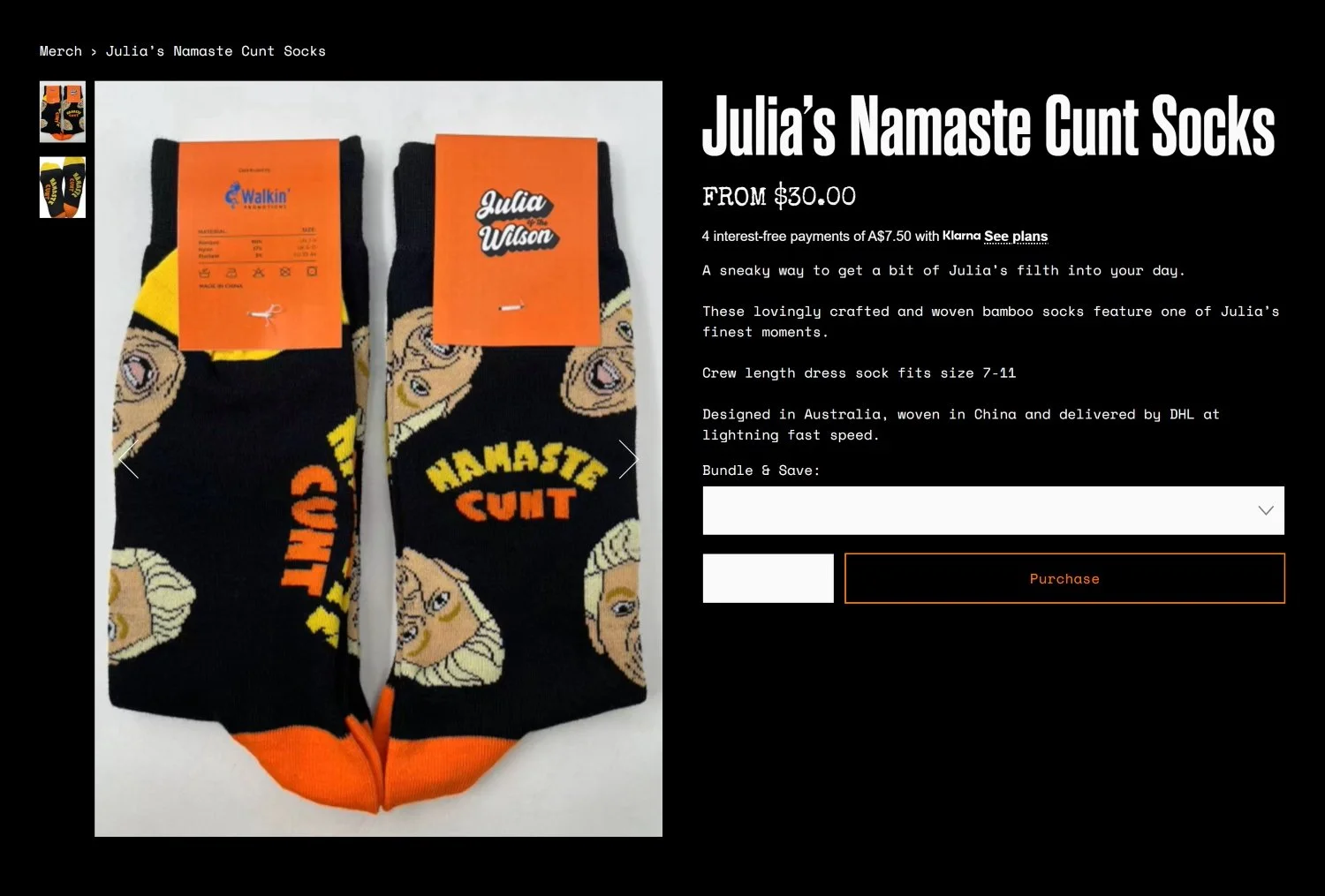 Online merchandise store featuring branded apparel and products designed to extend Julia Wilson's personal brand beyond the stage.