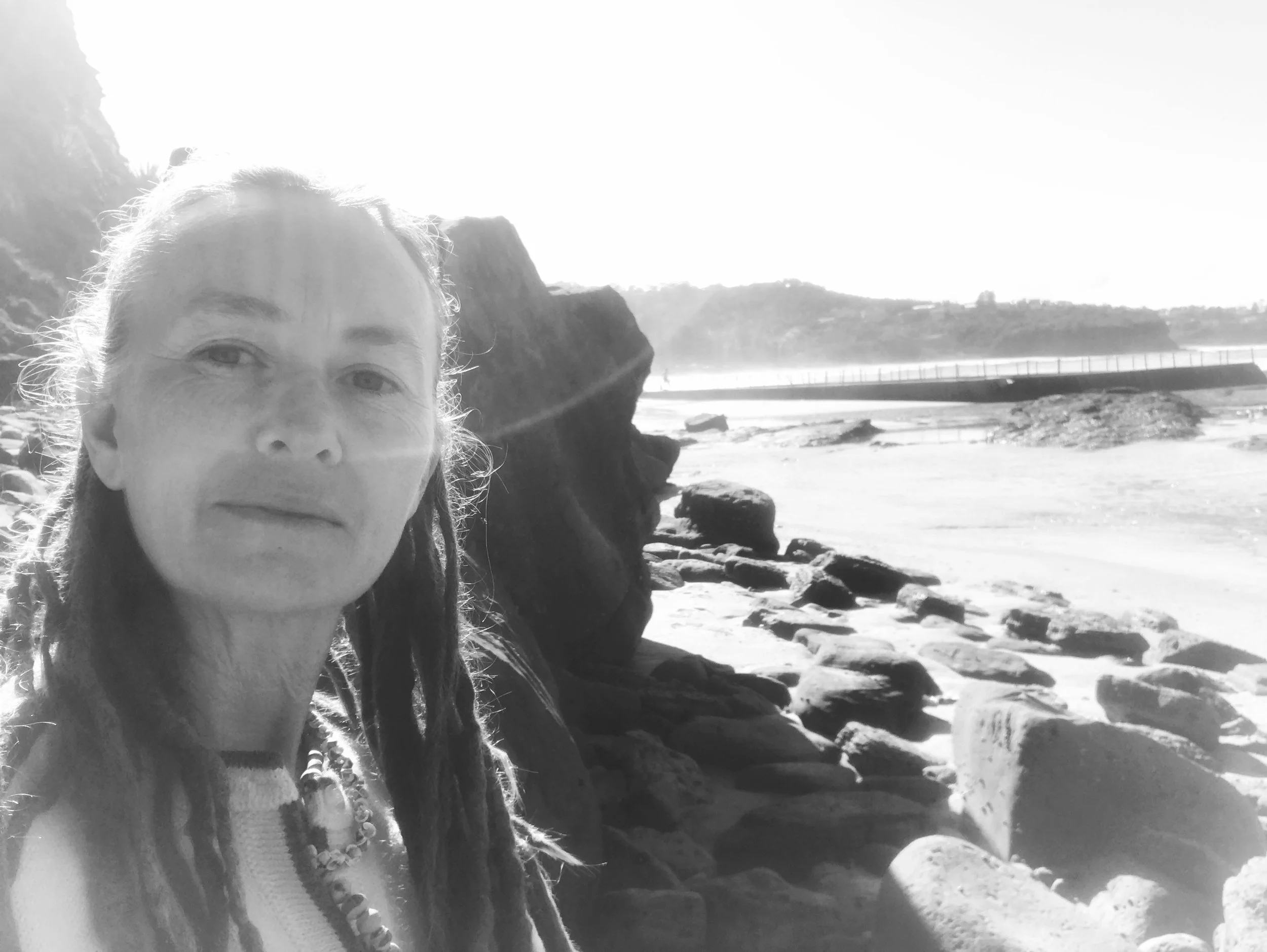 Portrait of Yolande Hyde, designer, writer and curator behind Rising Sun Media, a Squarespace website design studio in Australia.