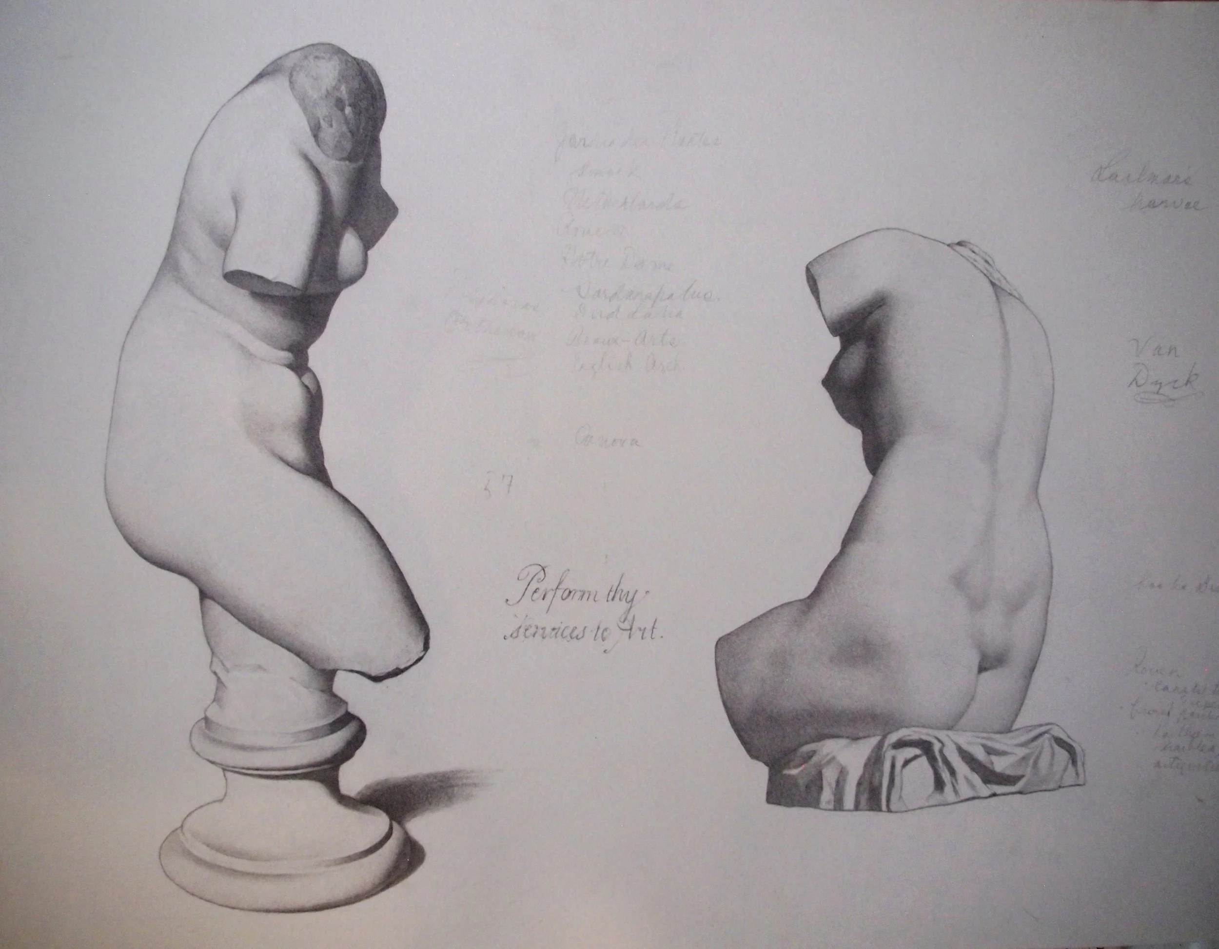 Studies of Venus (after Bargue)
