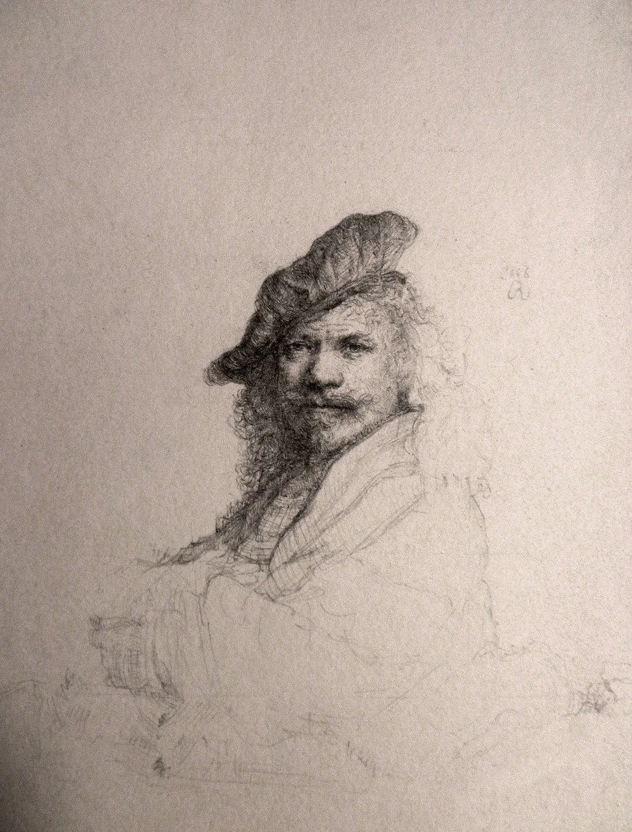 Study of Self-Portrait (after Rembrandt)