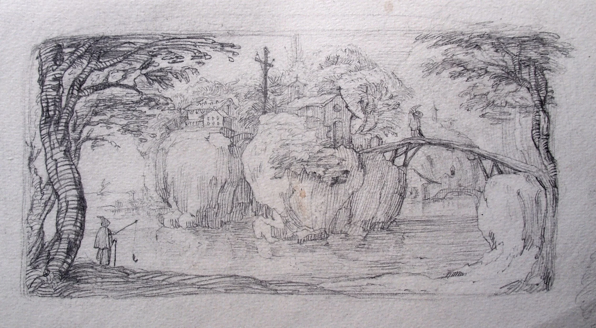 Study of 'Eremite in a Landscape' (after Callot)