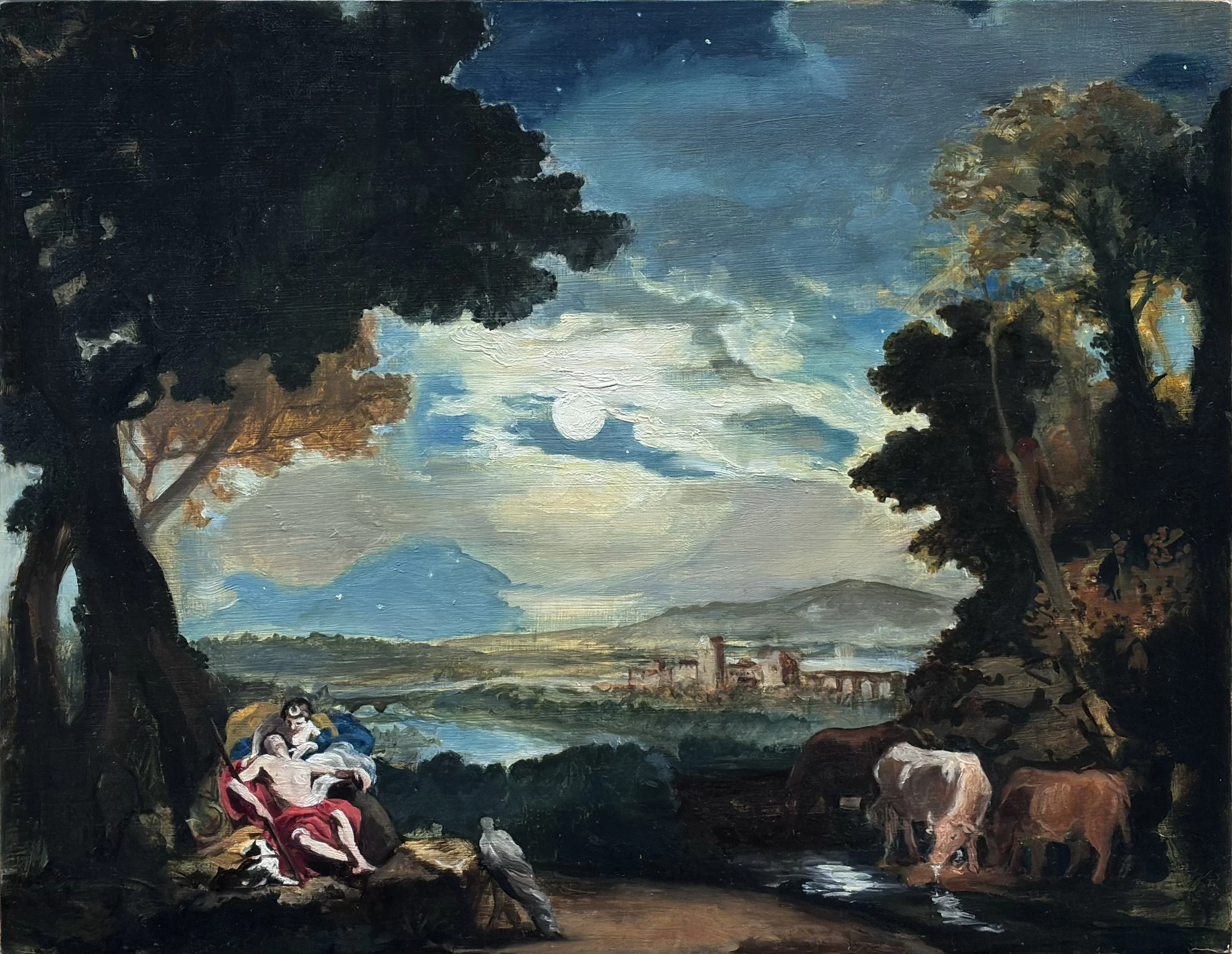 Moonlit Landscape with Diana and Endymion