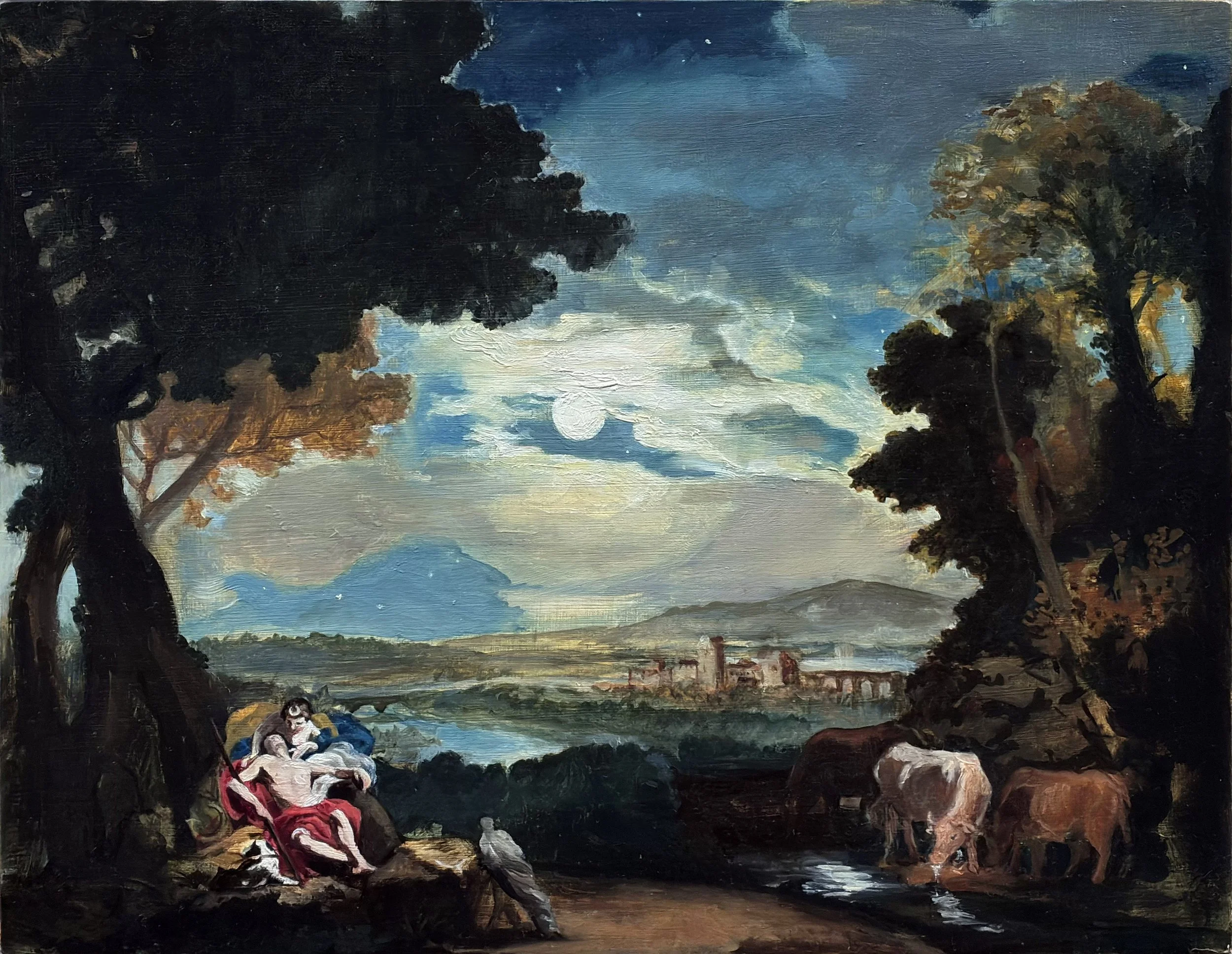 Moonlit Landscape with Diana and Endymion