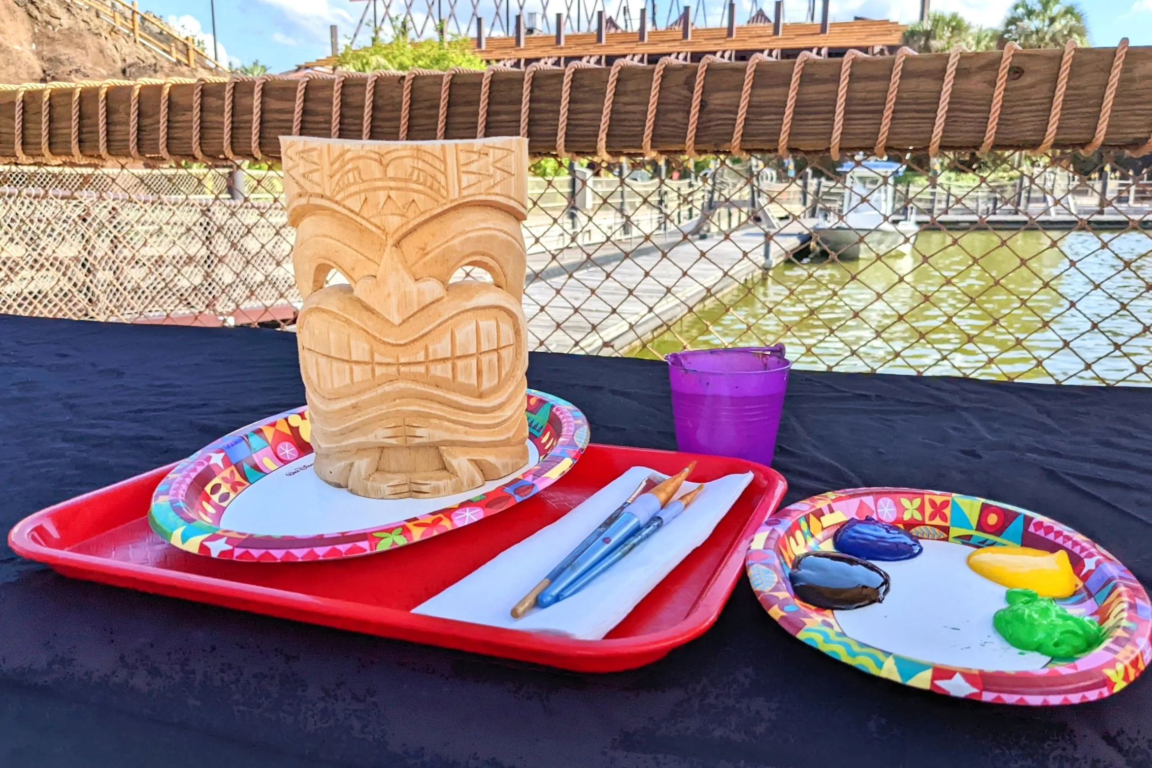Disney's Polynesian Village Resort Paint A Tiki Mask Craft Activity