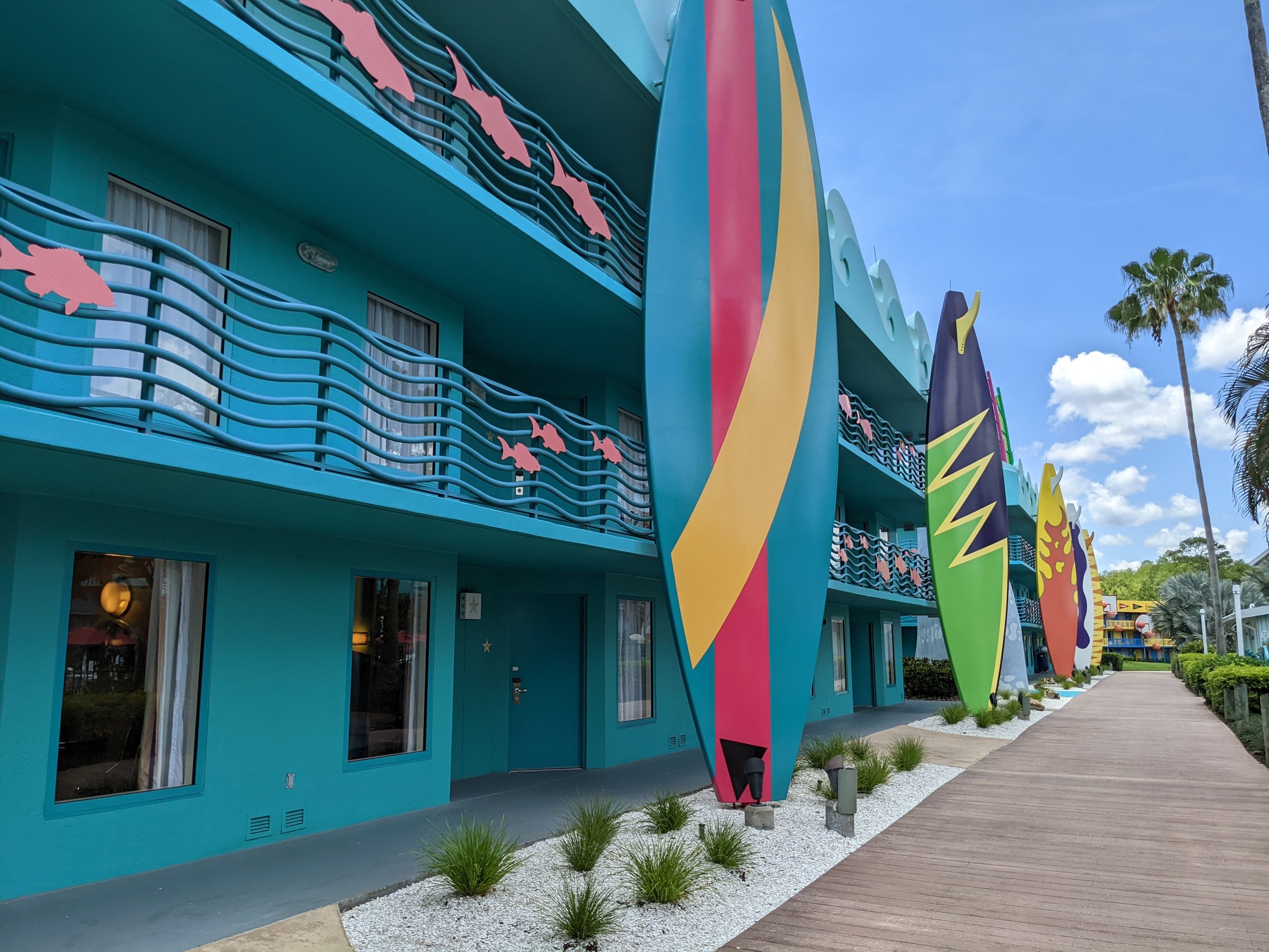 Disney's All-Star Sports Resort Surf's Up Theme Tropical