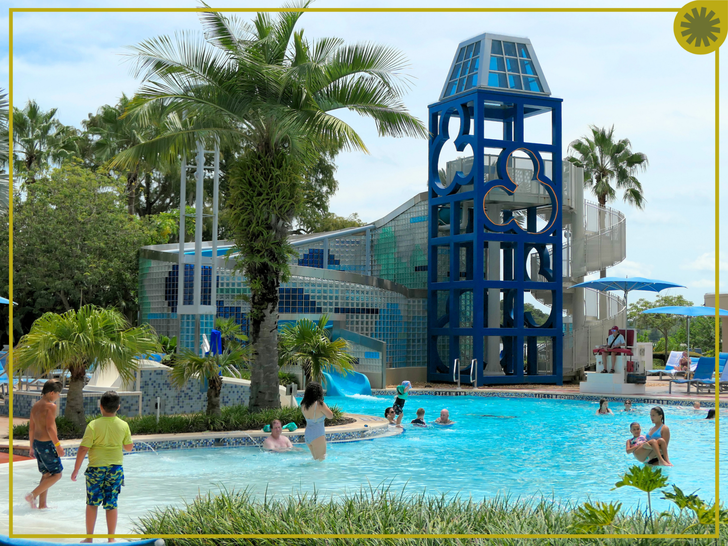 Disney's Contemporary Resort Poolside Activities Uzima Springs Pool