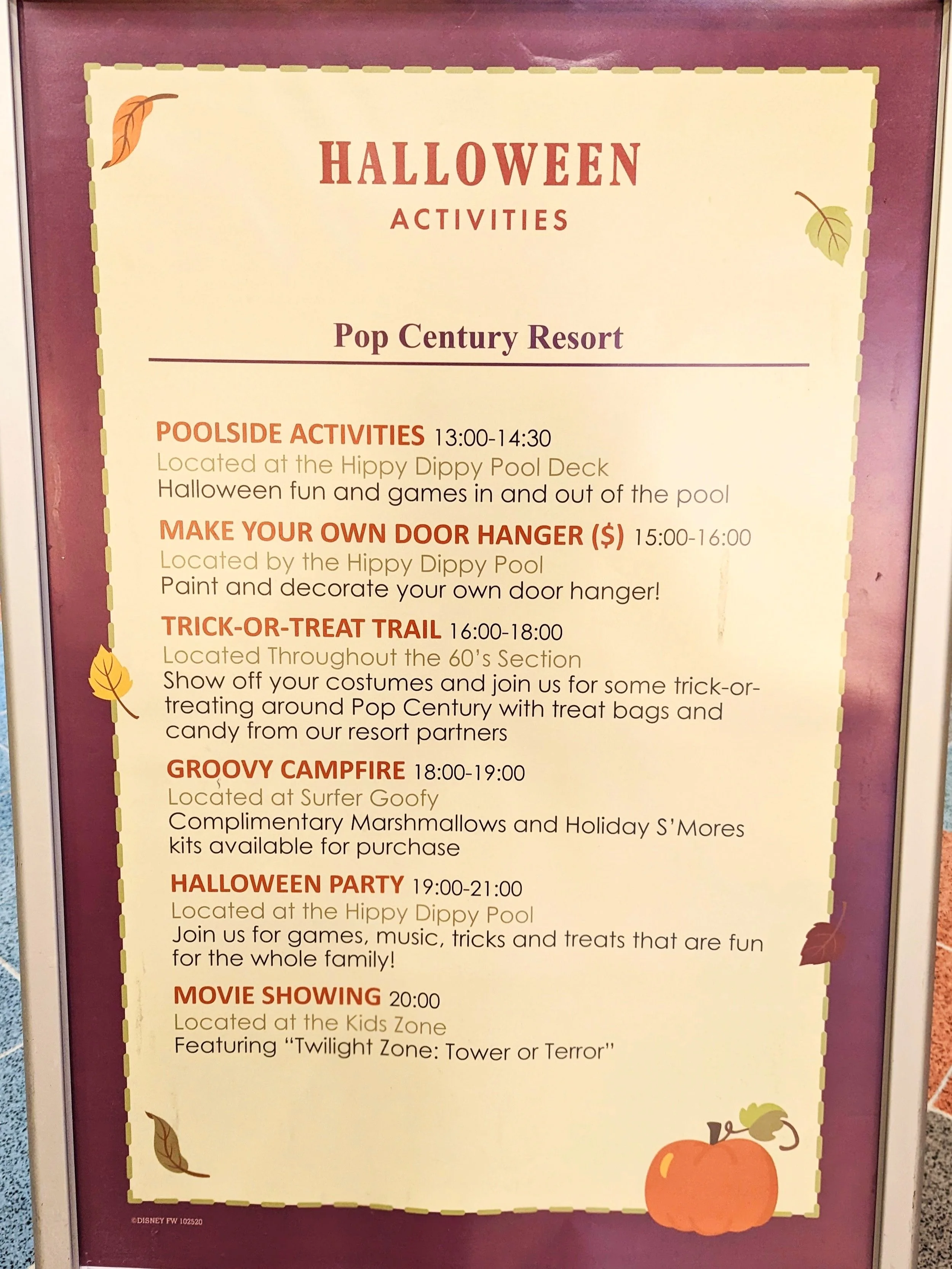Halloween Activities at Disney's Pop Century Resort — Magical Resort Guide