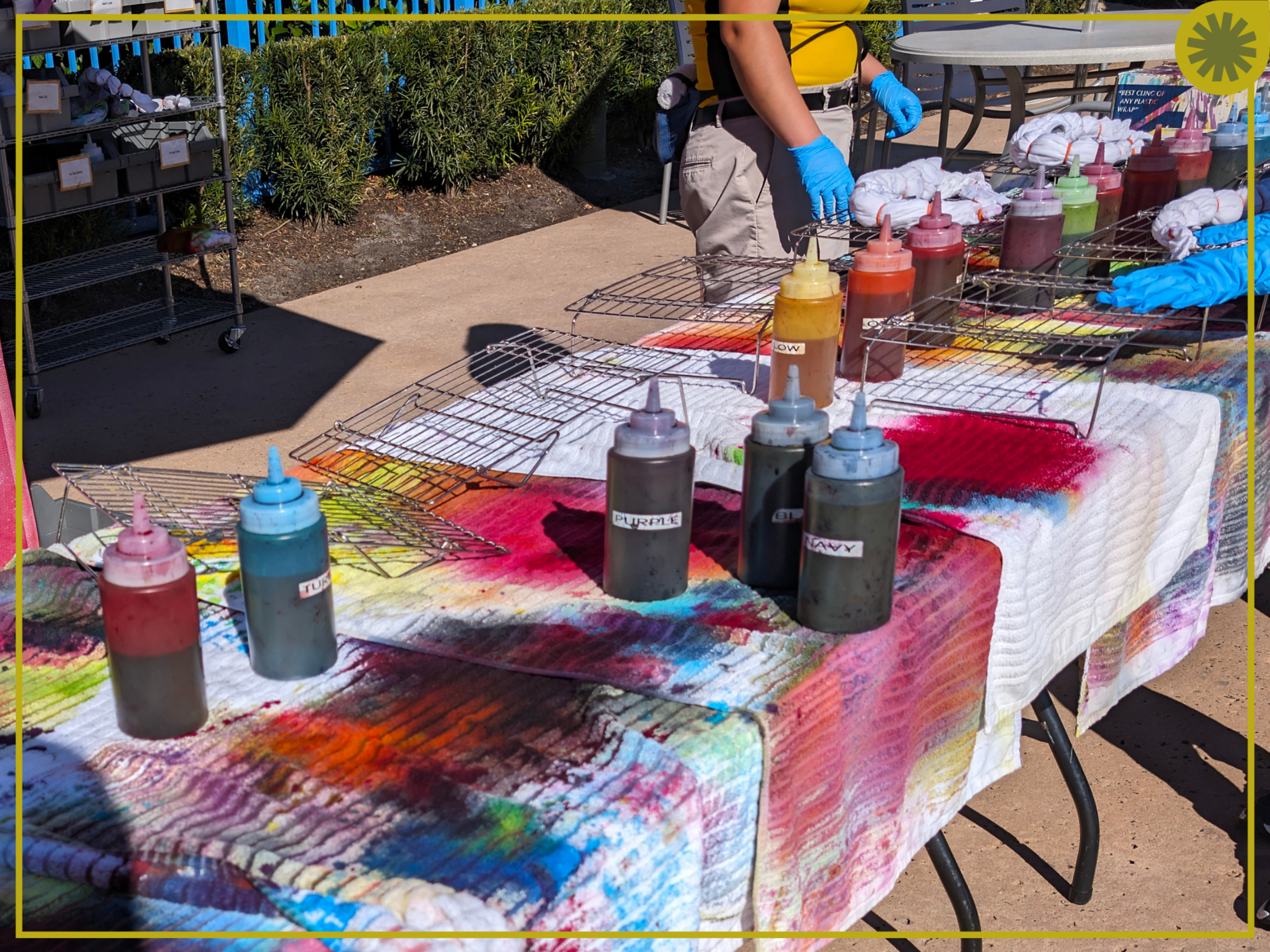 Disney's All-Star Movies Resort Mickey Tie-Dye Arts and Crafts Activity