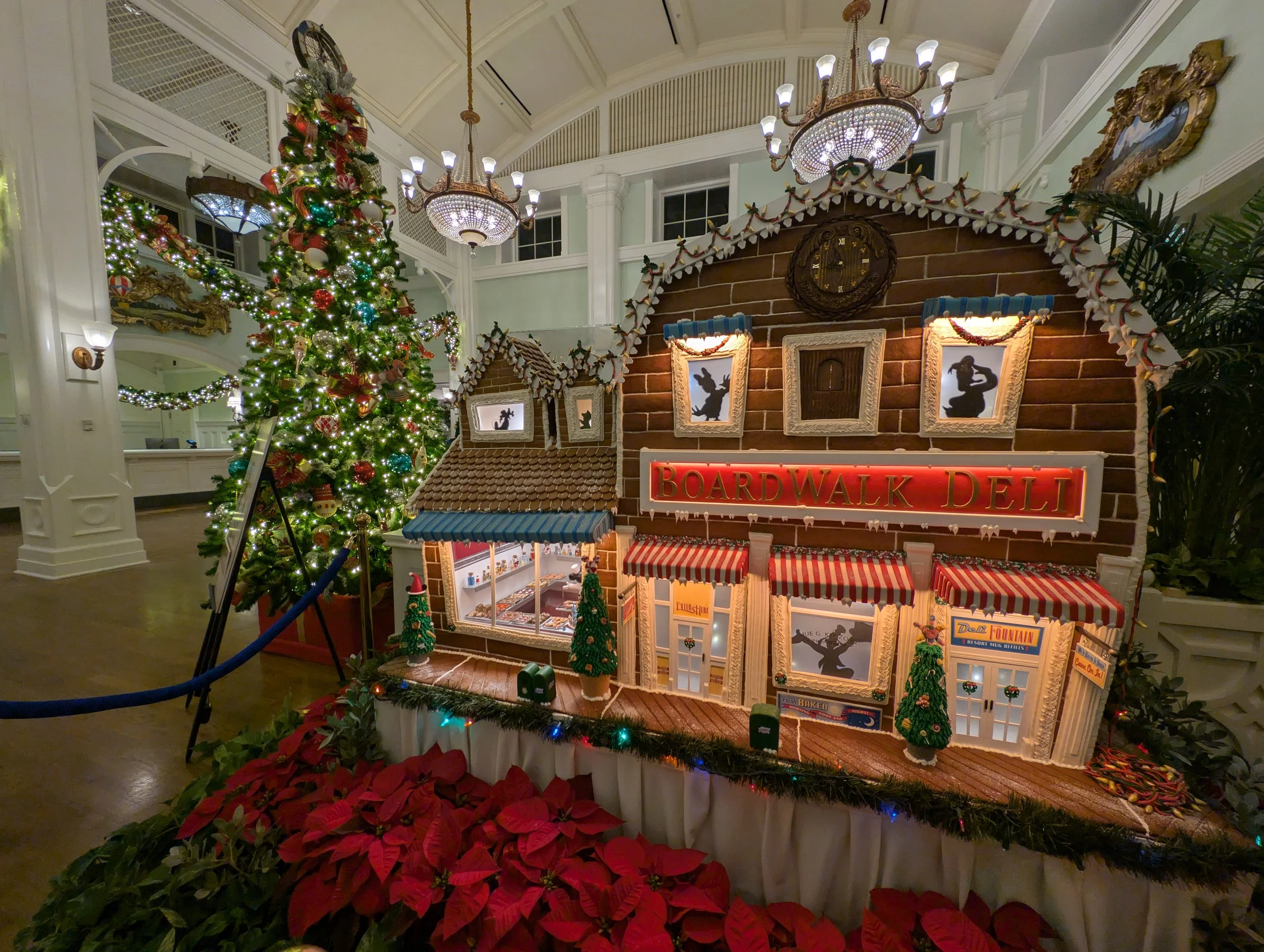 Disney's Boardwalk Inn Resort Gingerbread Deli Seasonal Holiday Christmas Display