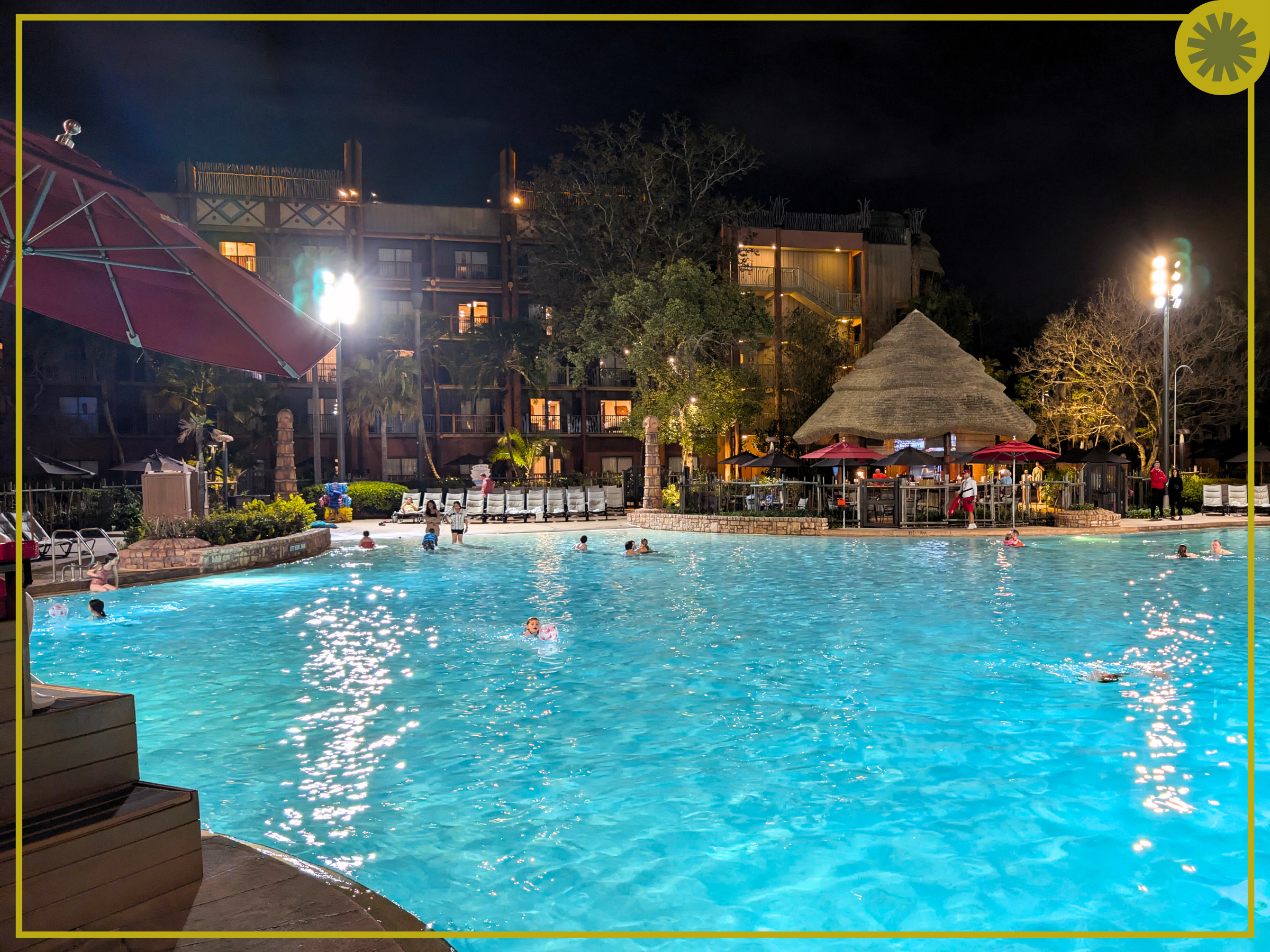 Disney's Animal Kingdom Lodge Resort Jambo House Pool Party