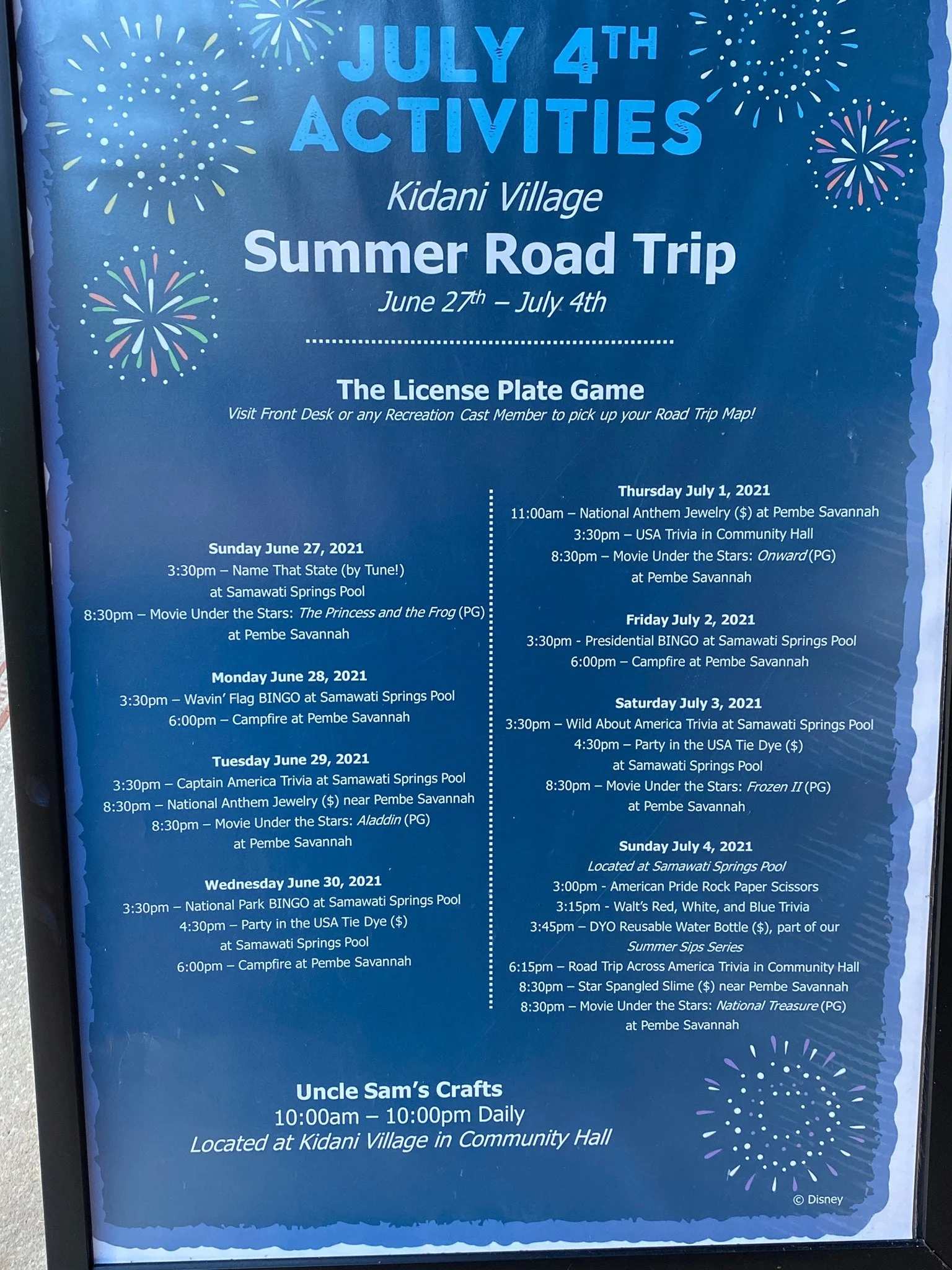 July 4th Activities at Disney's Animal Kingdom Lodge Resort — Magical ...