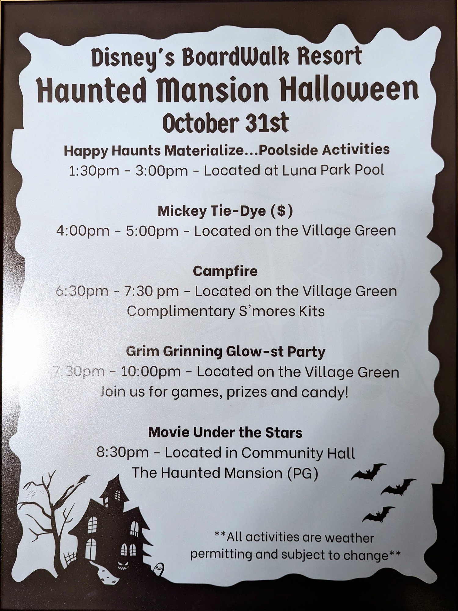 Halloween Activities at Disney's BoardWalk Inn Resort — Magical Resort ...