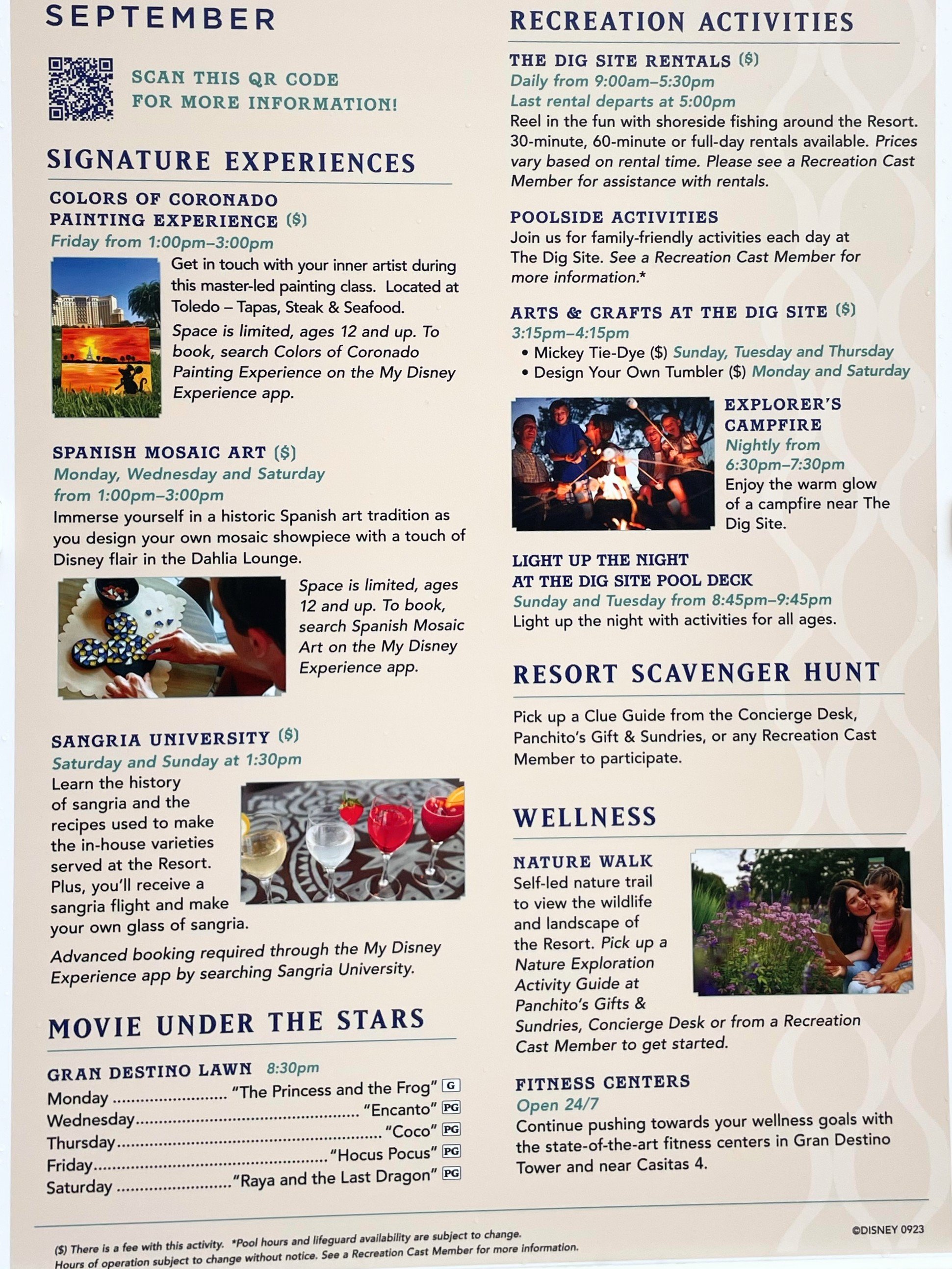 Disney's Coronado Springs Resort Activity Calendar Archive — Magical Resort Guide
