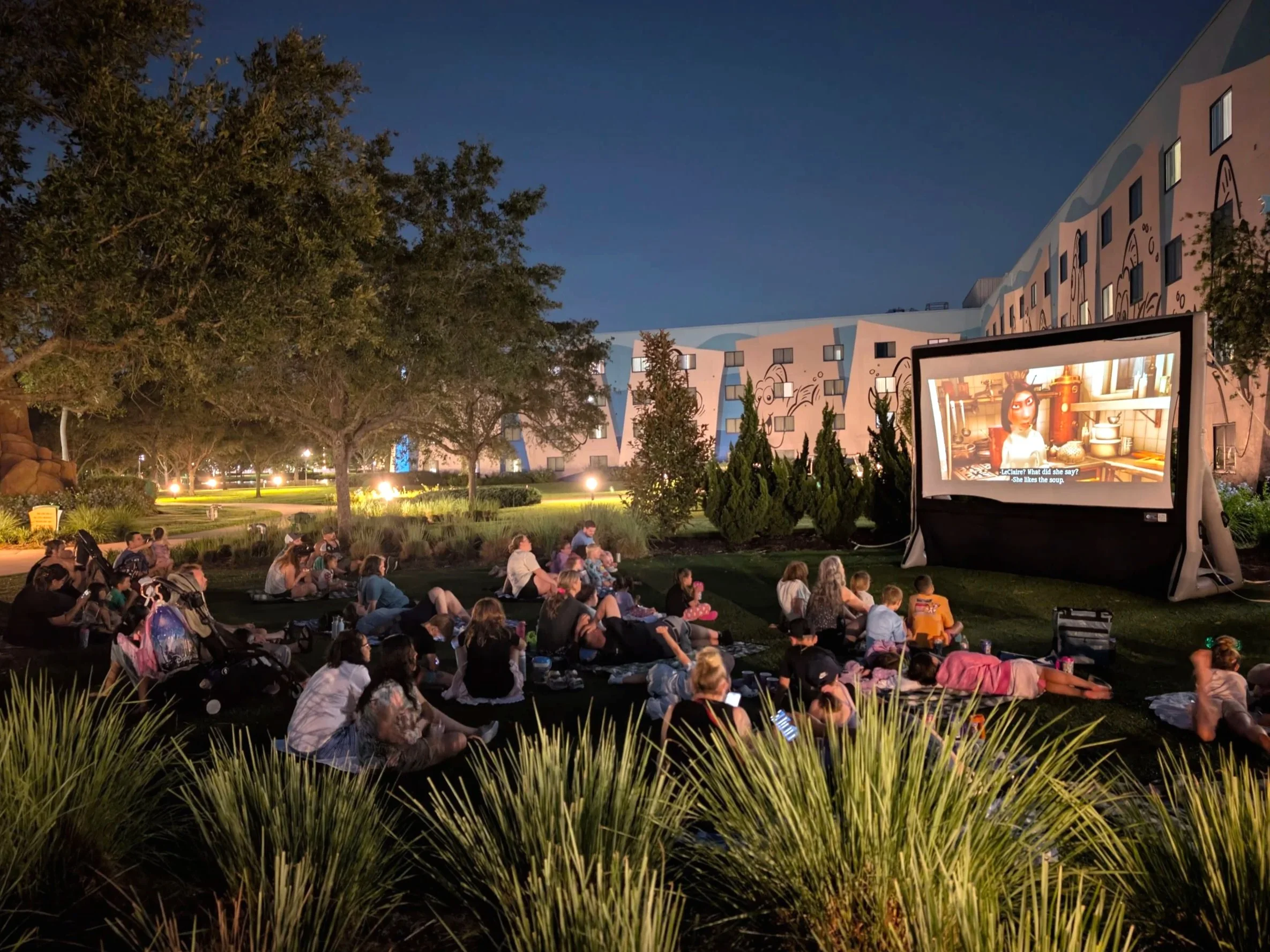 Disney Art of Animation Resort Movie Under the Stars Activity