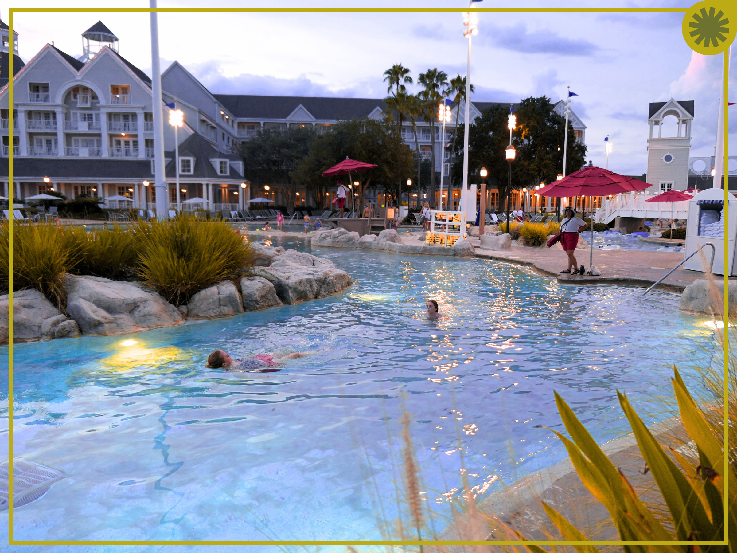 Disney's Yacht Club Beach Club Resort Stormalong Bay Pool Party Yo Ho Let's Glow